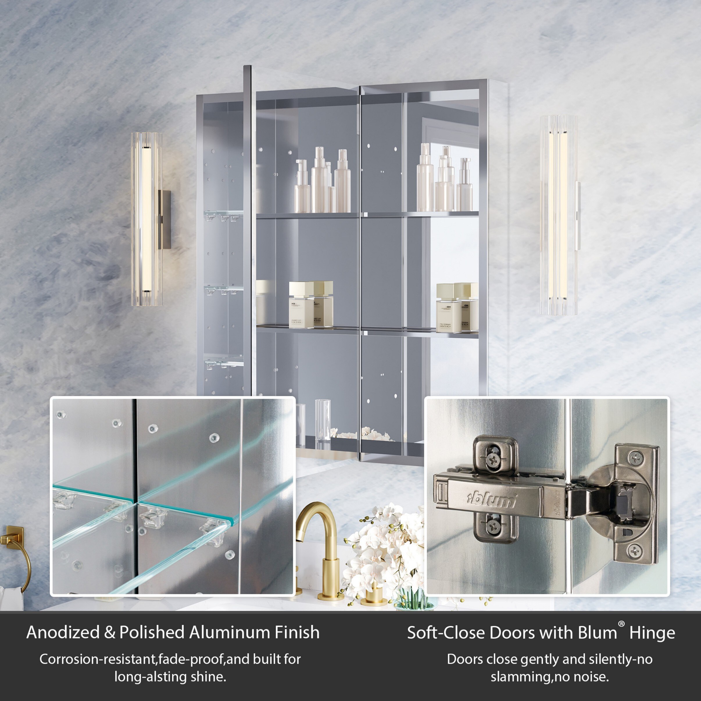 WELLFOR B16R1230MC Bathroom-Wall-Cabinets - View #9