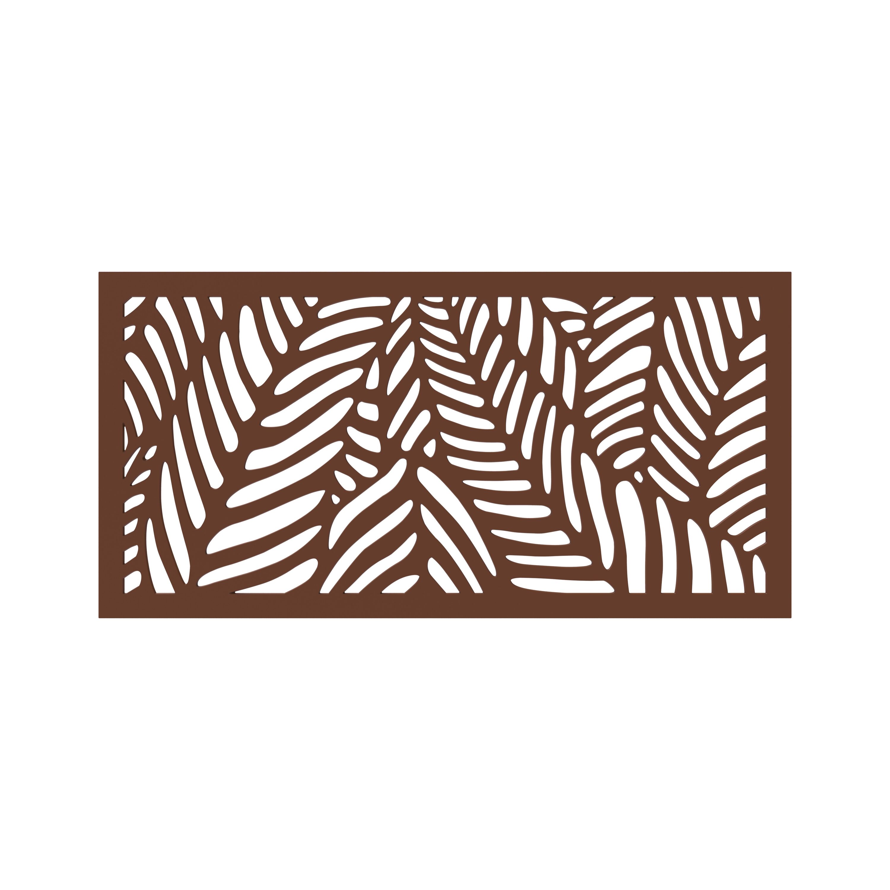 DESIGN-VU DVU2405E Tahiti 24-Inches W x 48-Inches H Espresso Plastic Outdoor Privacy Screen