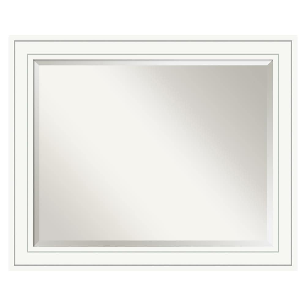 Amanti Art DSW3941942 Craftsman 32.88-Inches x 26.88-Inches Framed Rectangle Bathroom Vanity Mirror ( Satin White )