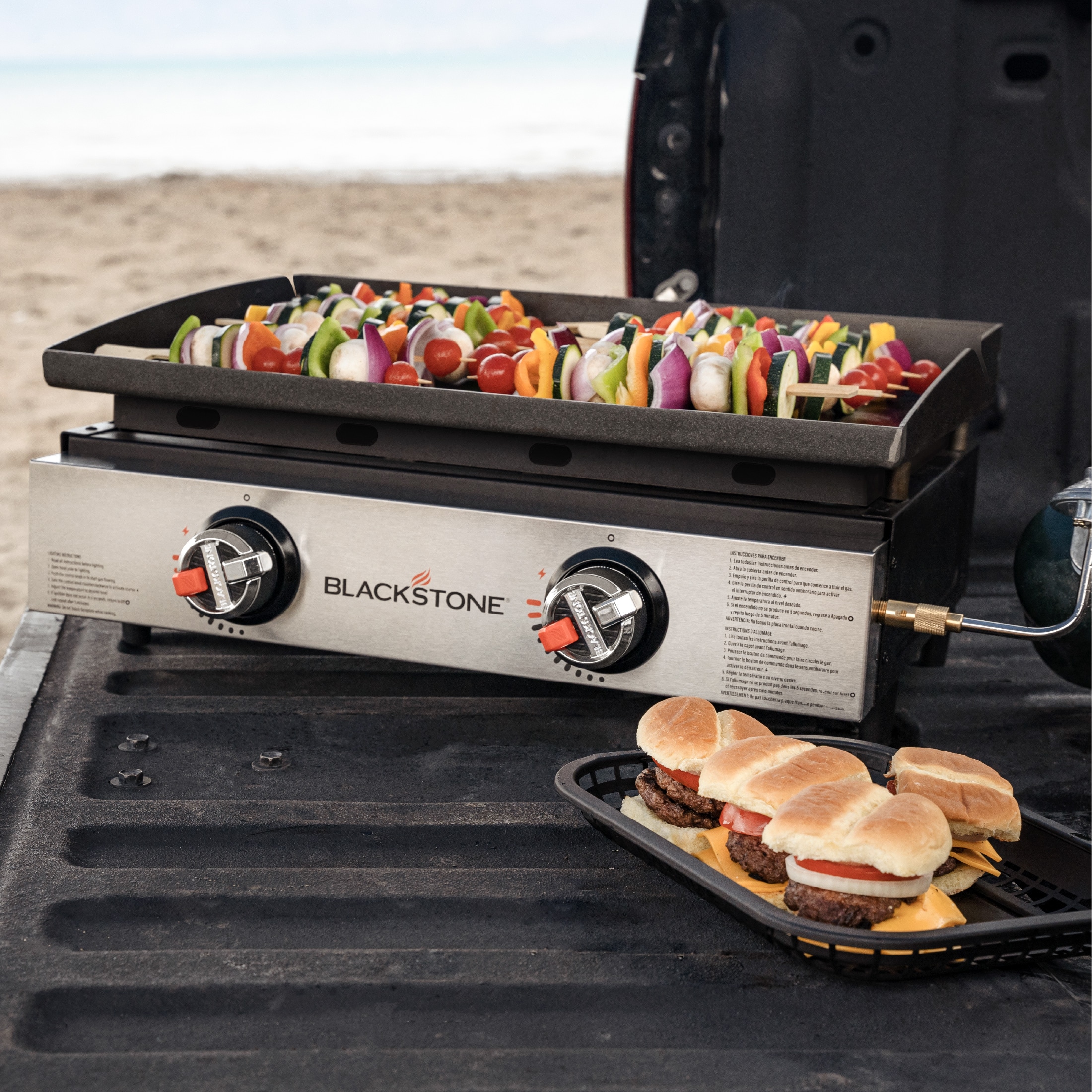 Blackstone 22″ Original Omnivore Tabletop Griddle 2-Burner Liquid Propane Flat Top Grill 2203 Sansujyuku sansujyuku.com