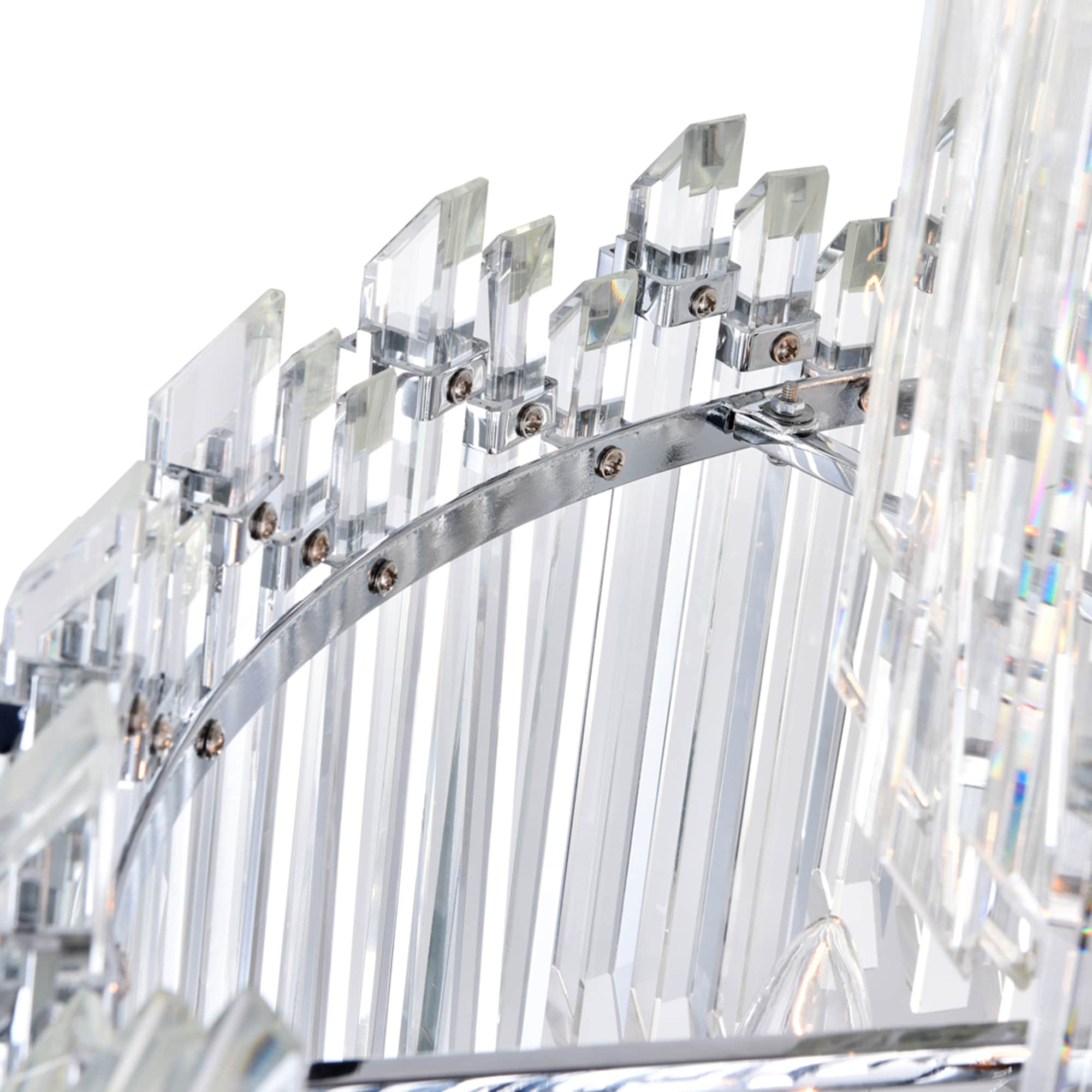 Henrietta Chrome 12-Light Crystal Two-Tier Chandelier