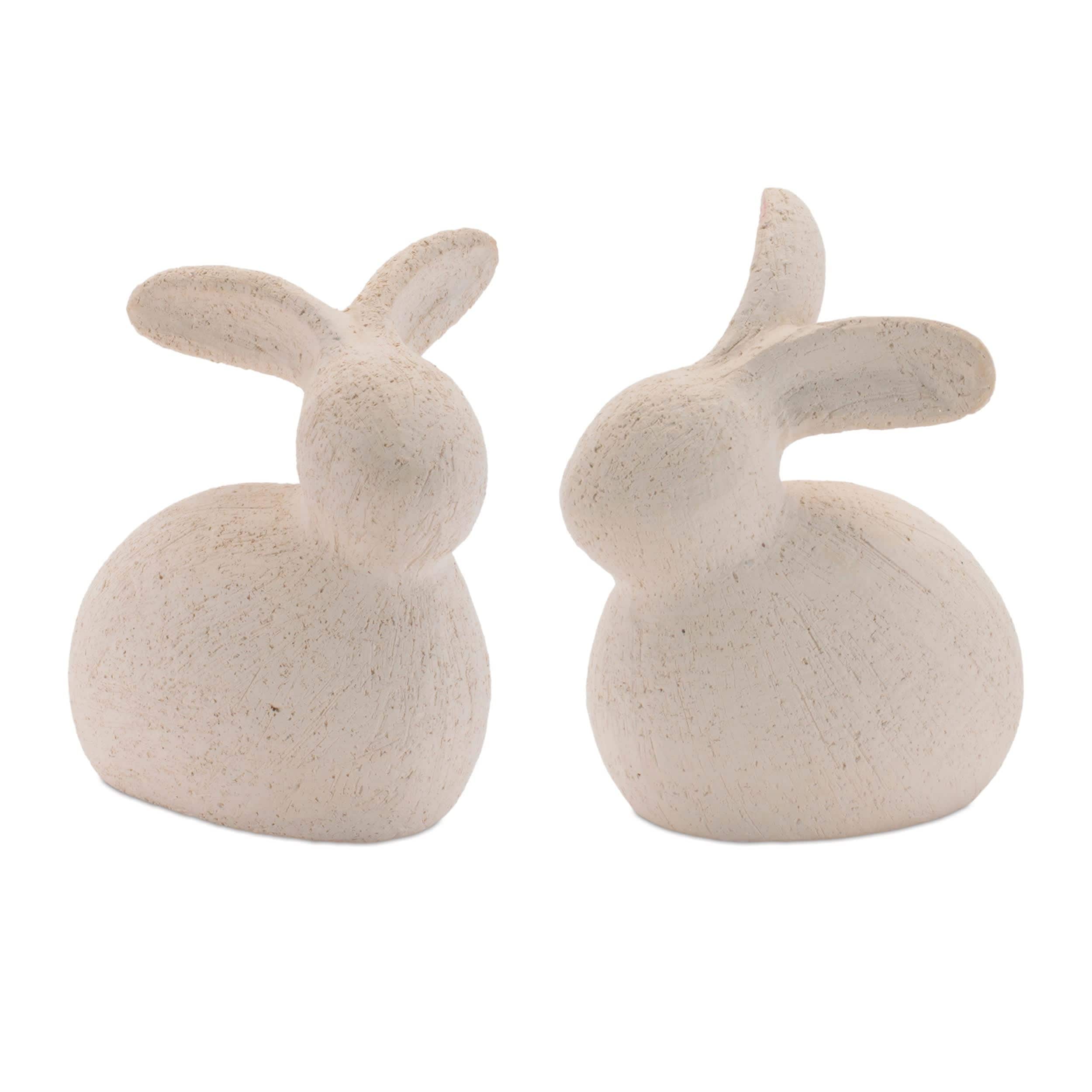 Melrose International 96050DS Ceramic Bunny Figurines (Set of 4)