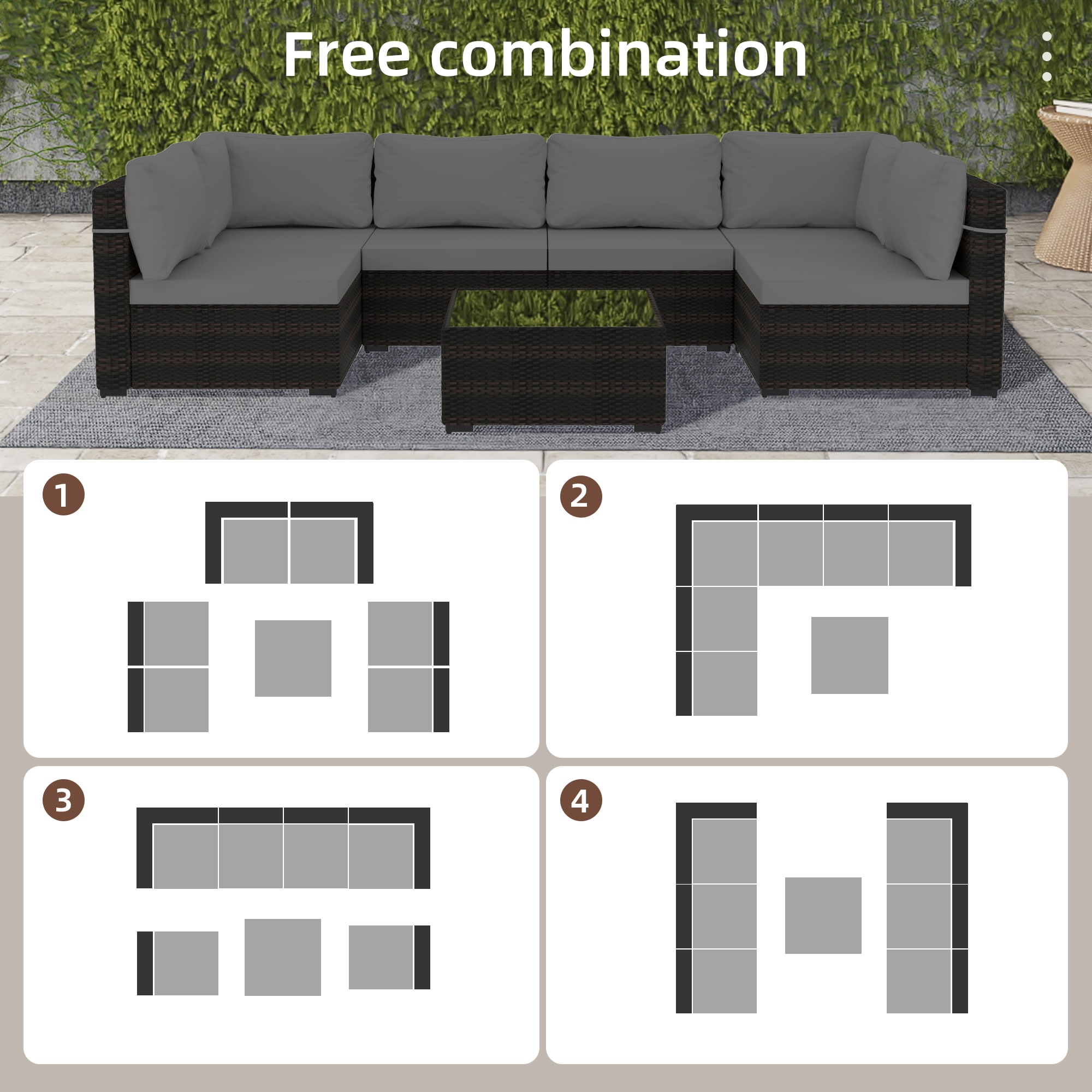 Patio Watcher RT-OD6-B-RED Patio-Conversation-Sets - View #4