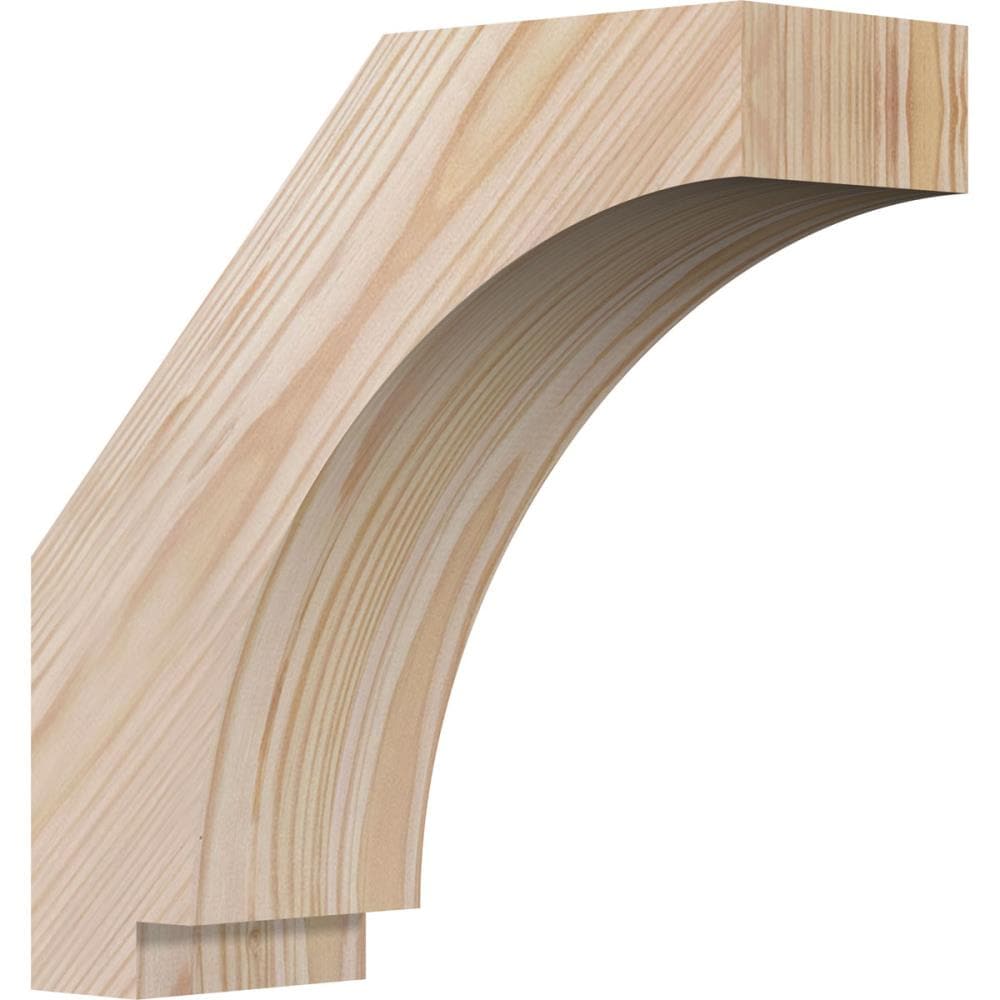 Ekena Millwork BRC04X10X10IMP00SDF 3-1/2-in x 10-in x 10-in Douglas Fir Unfinished Wood Imperial Smooth Knee Brace