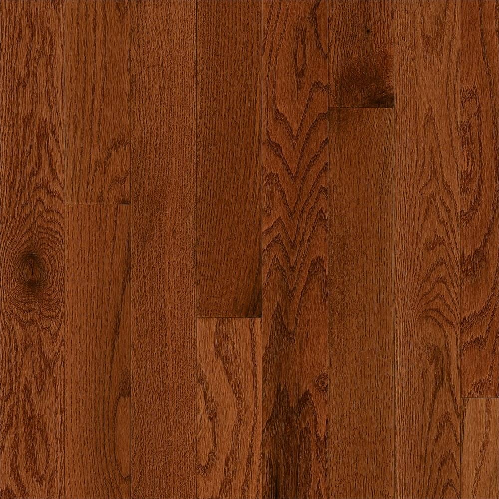 Frisco Gunstock Oak 2-1/4-in W x 3/4-in T x Varying Length Smooth/Traditional Solid Hardwood Flooring (20-sq ft) in Brown | - Bruce SKFR29M30S
