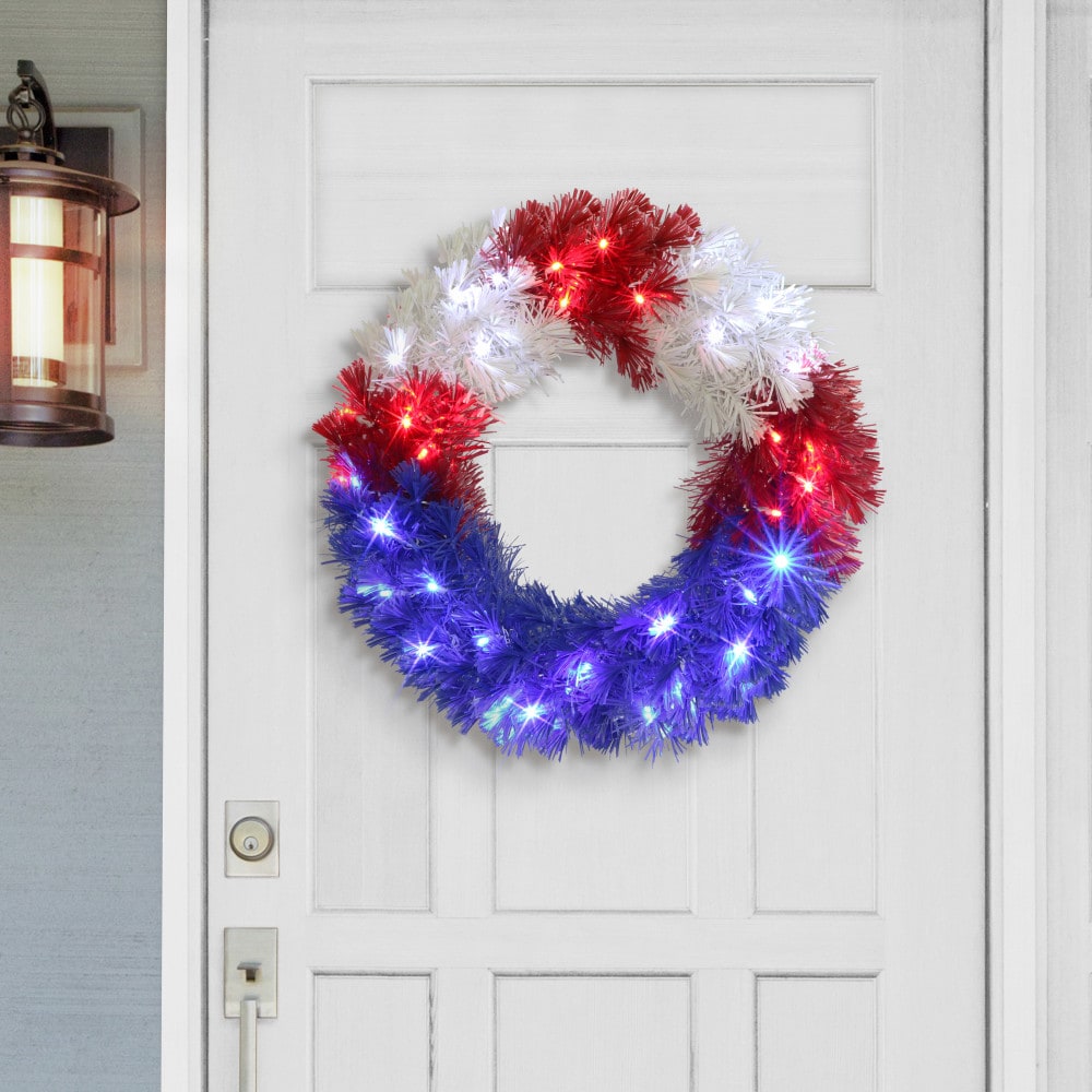 Puleo International 3818A-W24L035 Artificial-Christmas-Wreaths - View #3