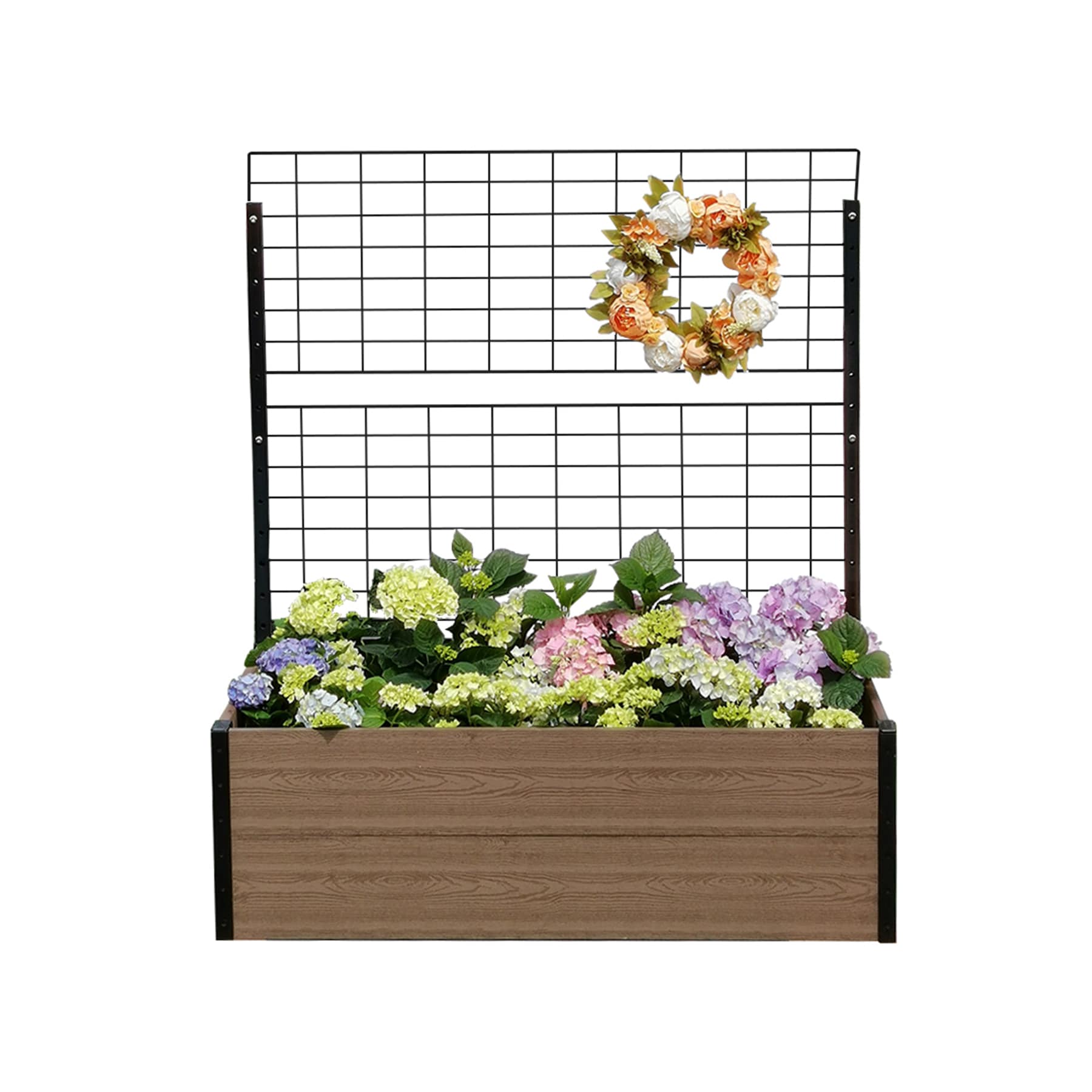 Everbloom 24-in W x 45-in H 47-in Beds Garden the Raised Bed L Raised at department x in Garden Brown