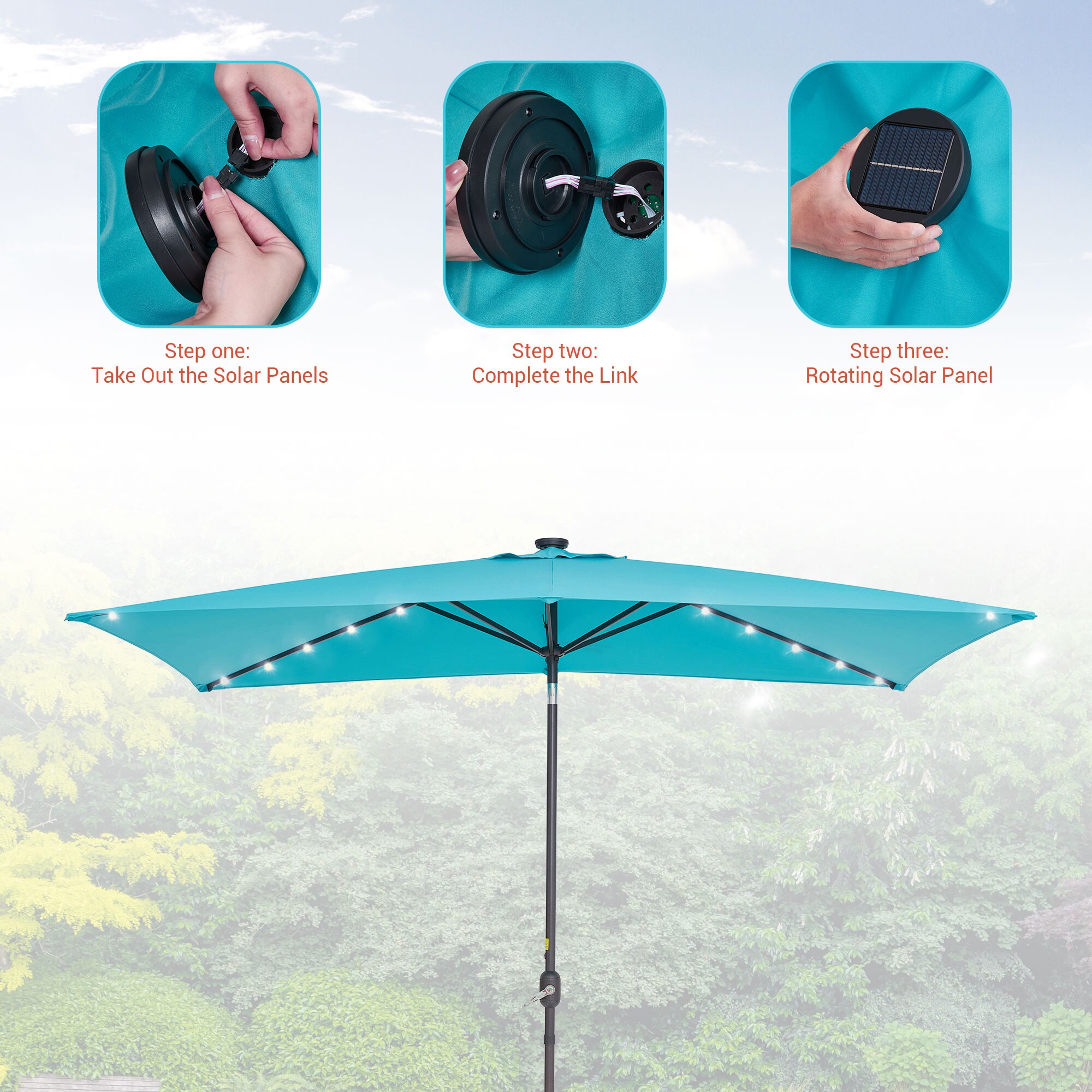 ACEGOSES LW-RLED16LB Umbrellas-2 - View #2