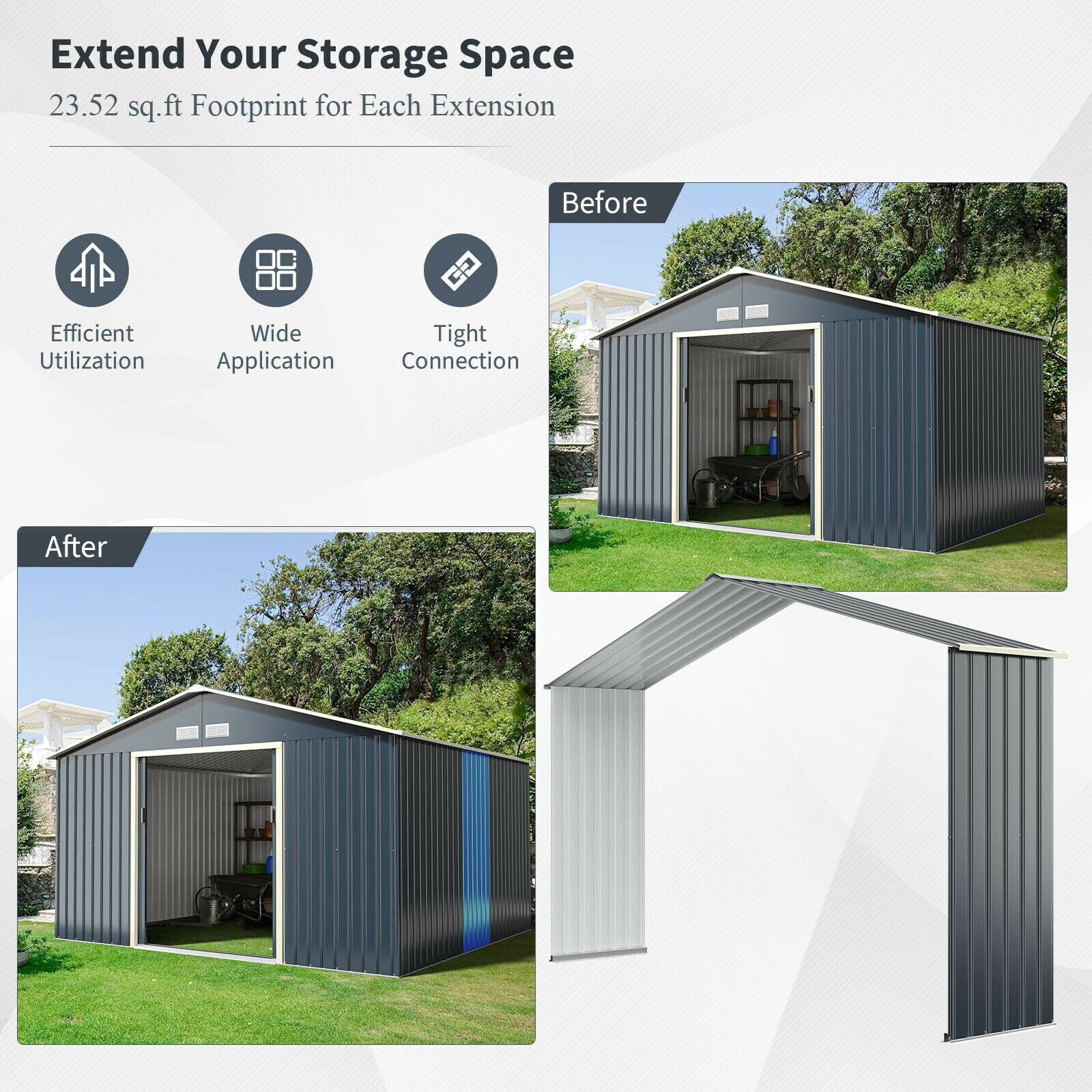 Slickblue D-CO-A-RG3373TG Storage-Building-Expansion-Kit - View #2