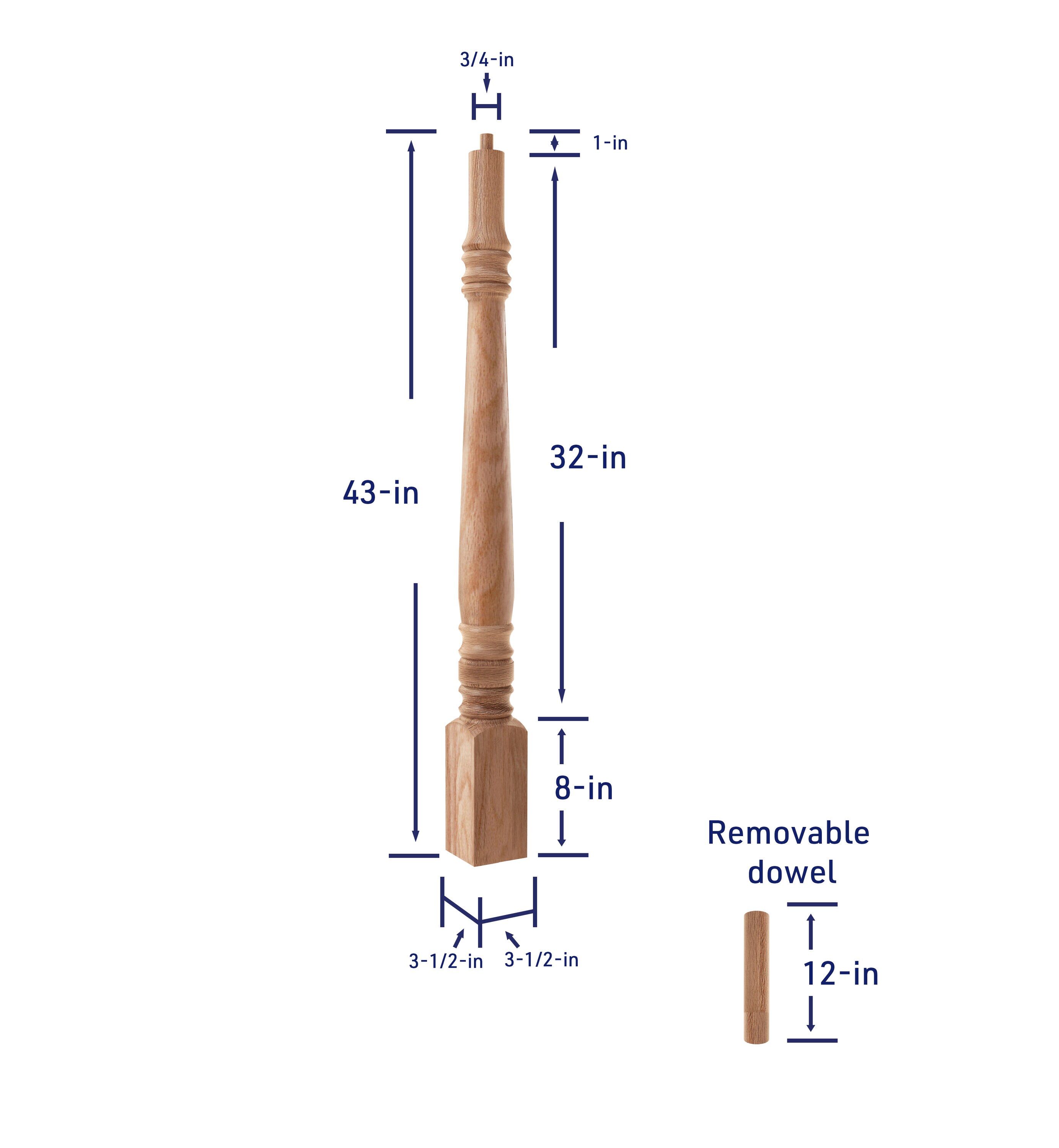 Crown Heritage 4414272 Interior-Stairpart-Newel-Posts - View #4