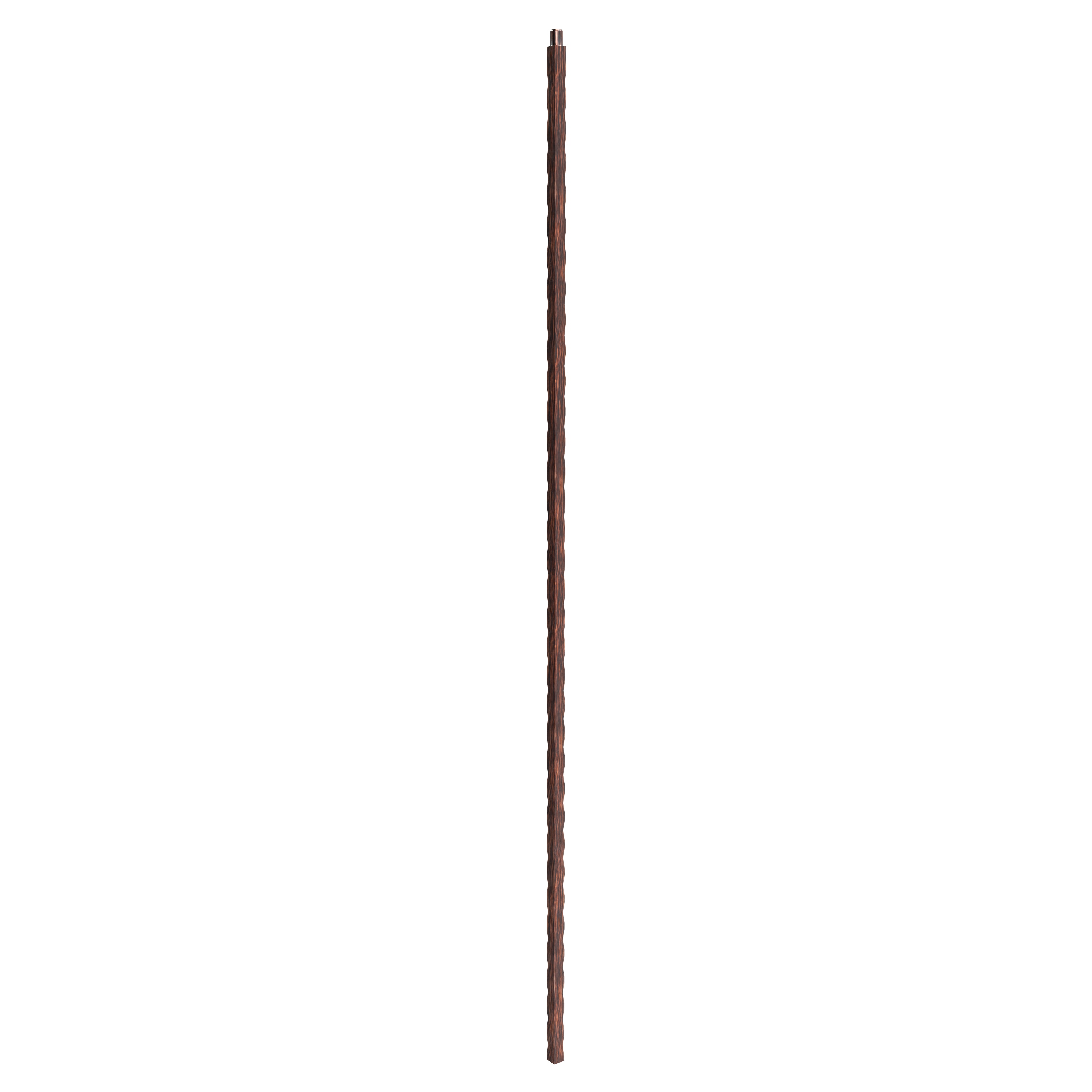 Crown Heritage 4583060RB44 44-in x 0.5509-in Oil Rubbed Bronze Wrought iron Pin top Universal Hammered Stair Baluster