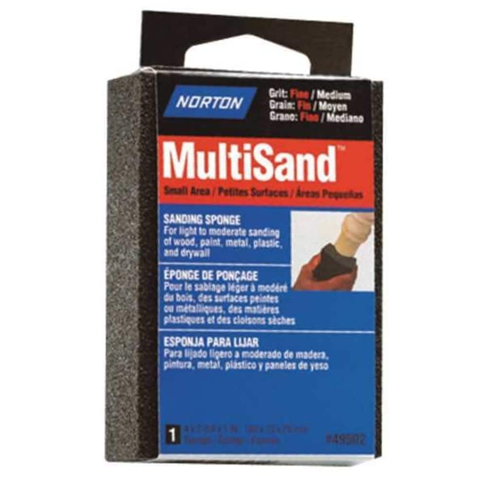 Norton Abrasives Sanding Sponge Med/Fine 4x2-3/4x1 In 07660749502 #07660749502