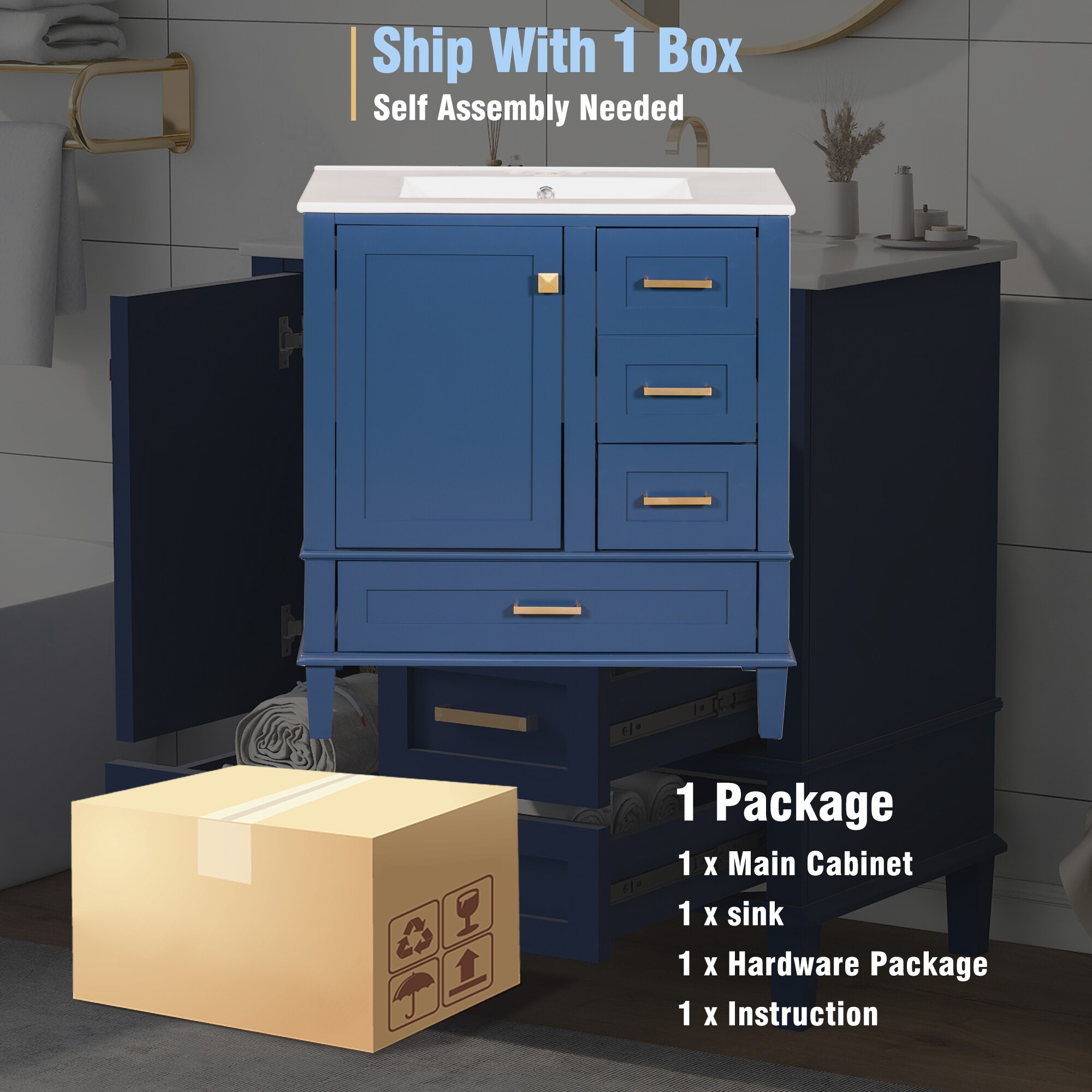 Forclover MONMVS-10BL Bath-Vanity-Combo - View #6