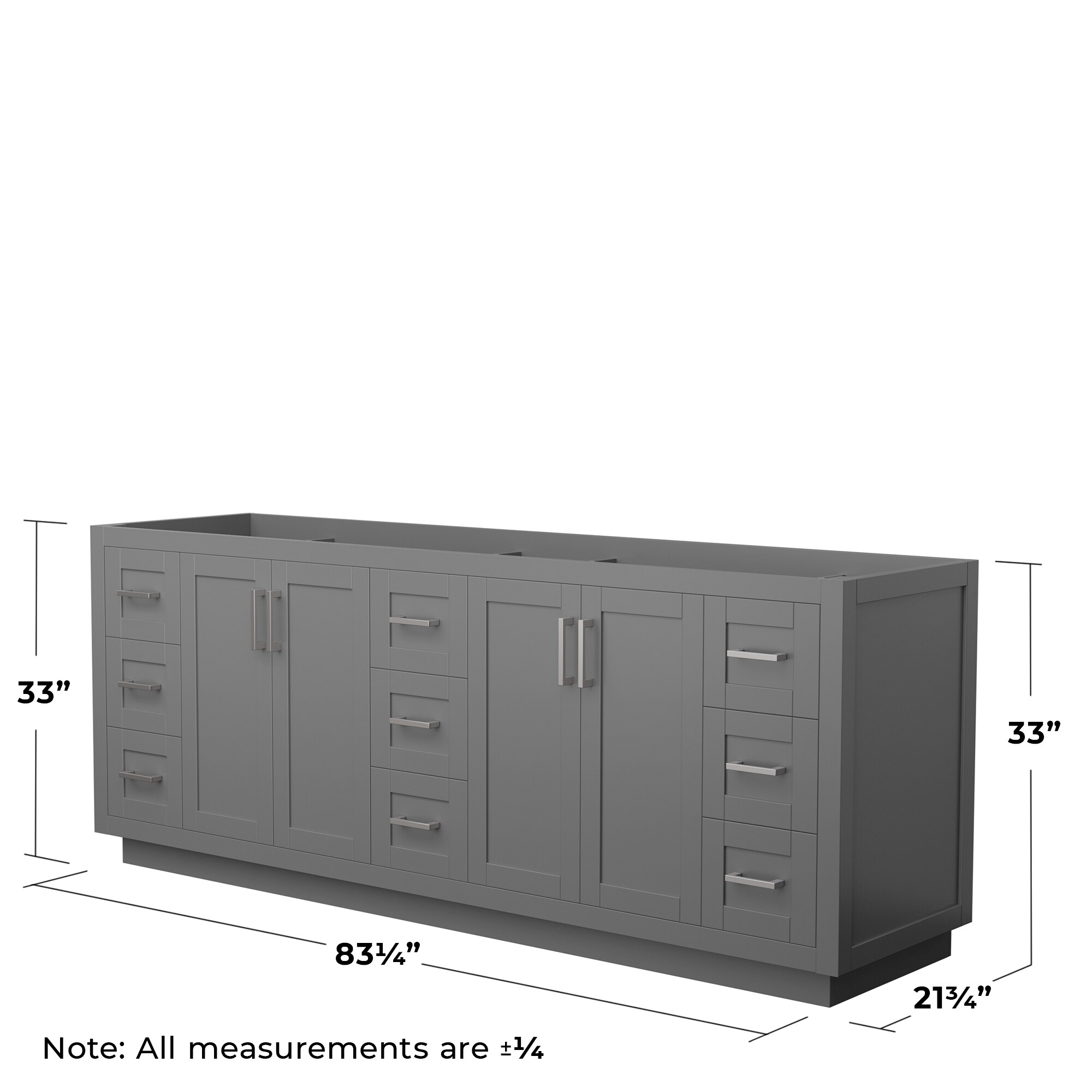 Wyndham Collection WCF292984DKGCXSXXMXX vanities - View #3