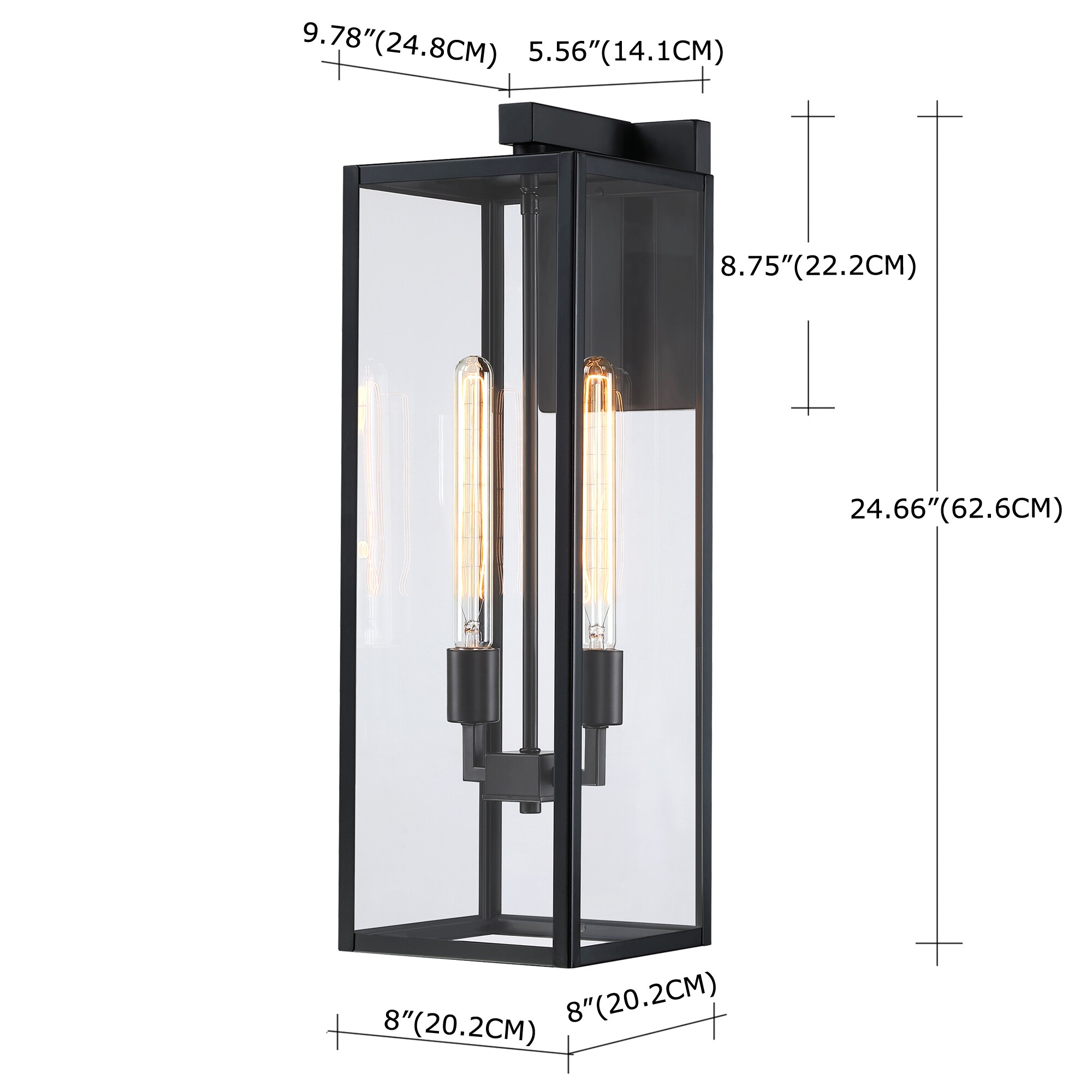Hukoro FL18902-BK Outdoor-Wall-Lighting - View #2