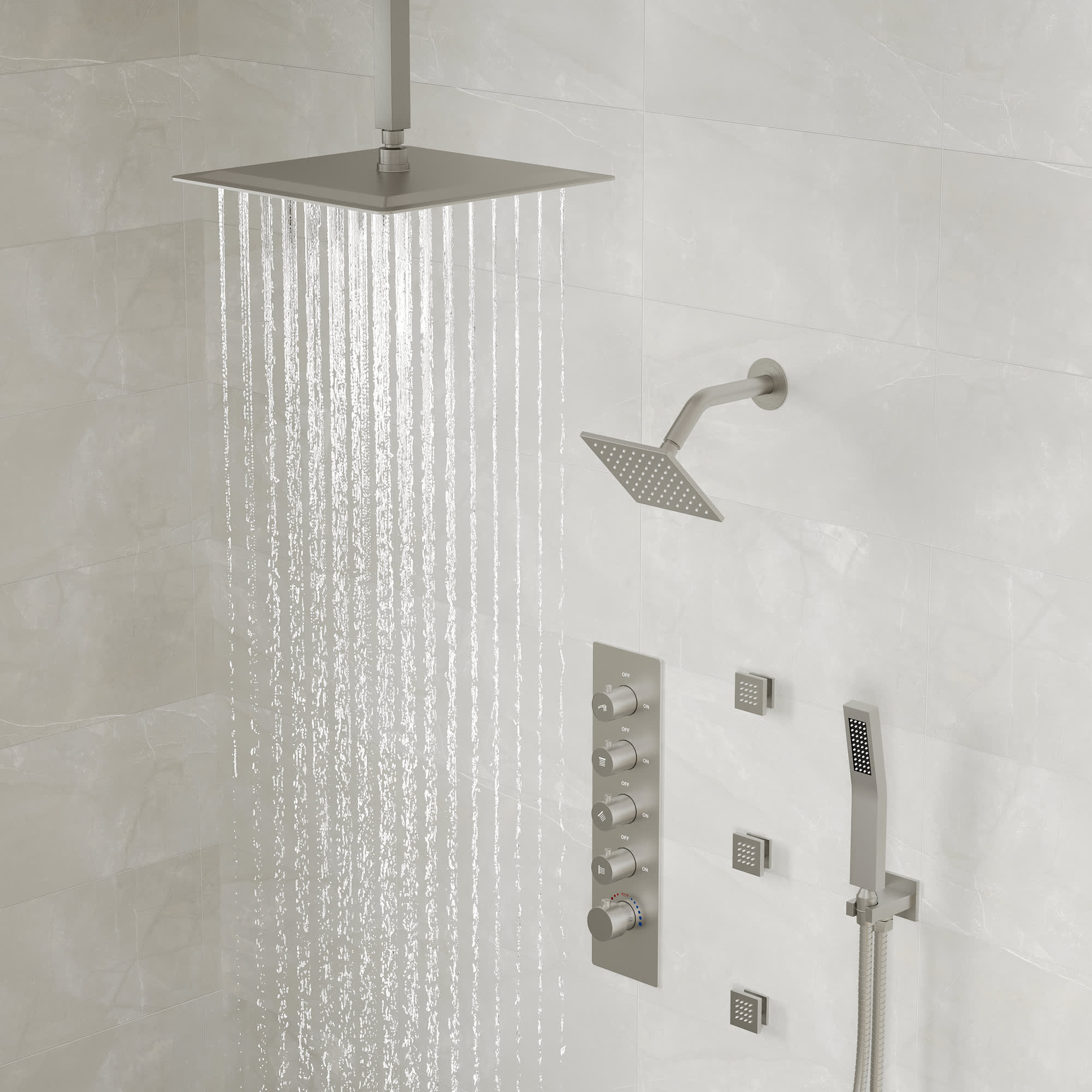 EVERSTEIN SFS-1063-NK16 Showerhead-Bar-Panels - View #2