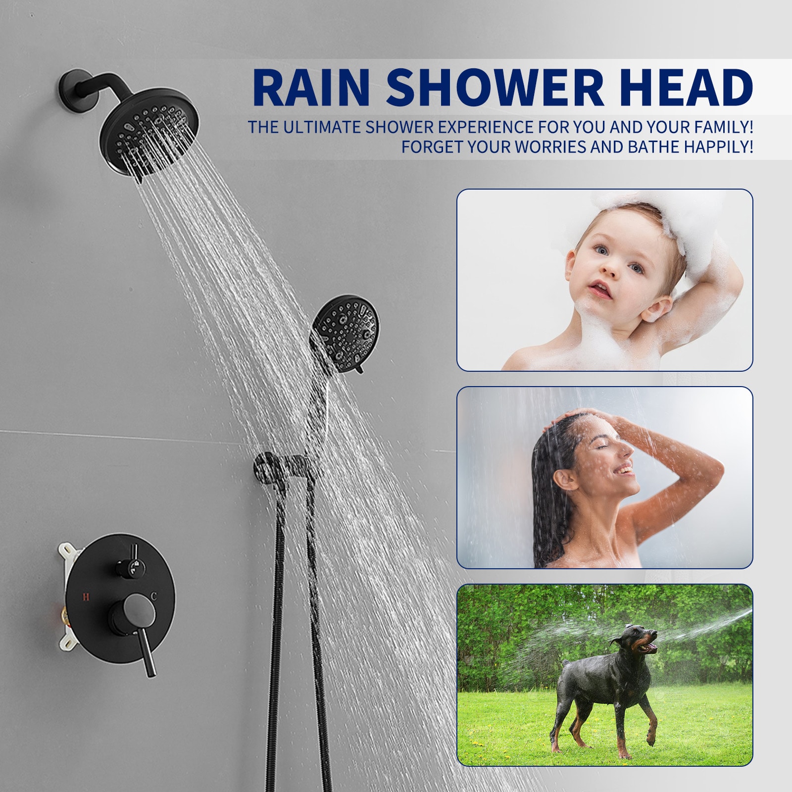 BWE A-98018-B Showerhead-Bar-Panels - View #6