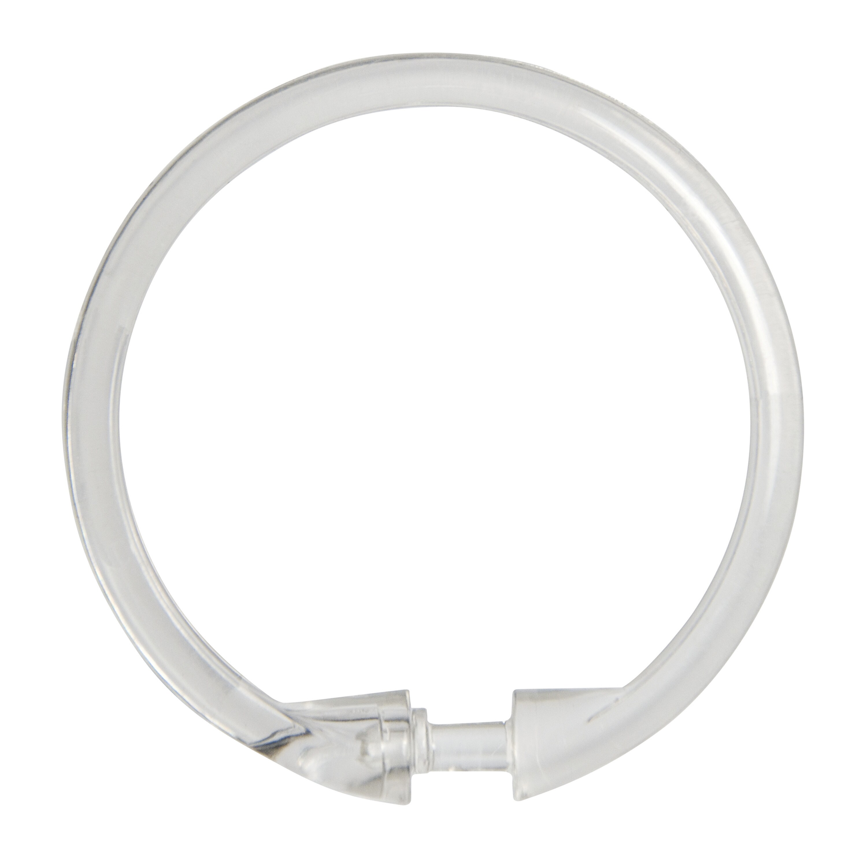 Style Selections Clear Plastic Single Shower Curtain Rings (12-Pack)