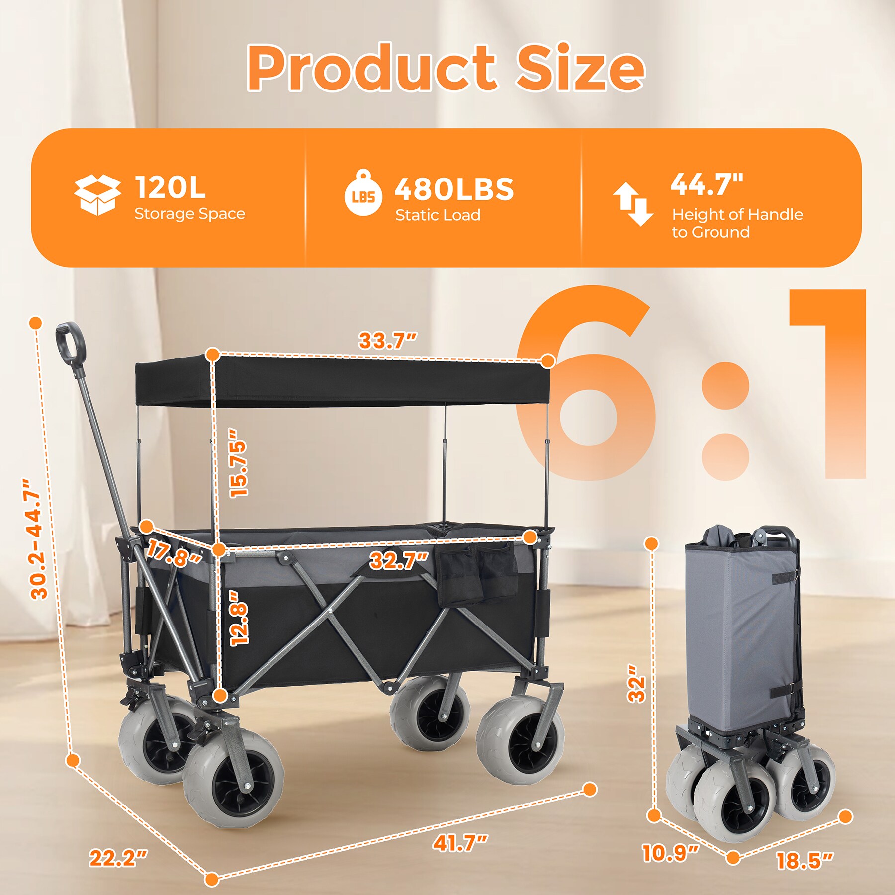 SINOFURN SYF570022NY Yard-Carts - View #4