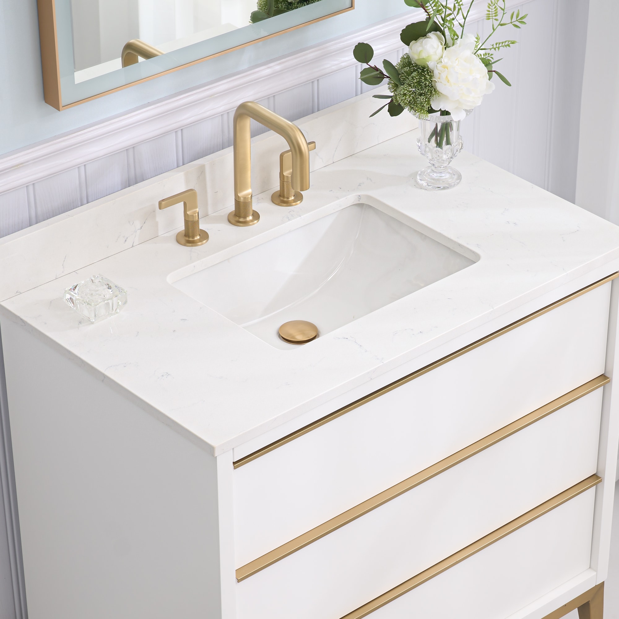 WELLFOR NOLAN36QZ-WT Bath-Vanity-Combo - View #12