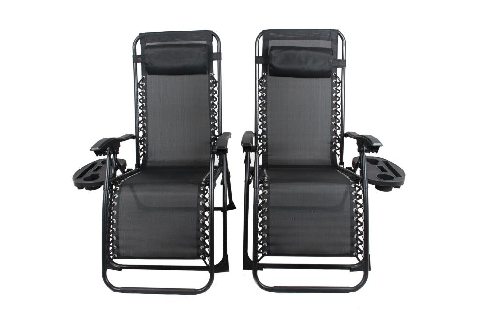 Patio Premier 2L3073 Polypropylene Black Folding Camping chair Adjustable and