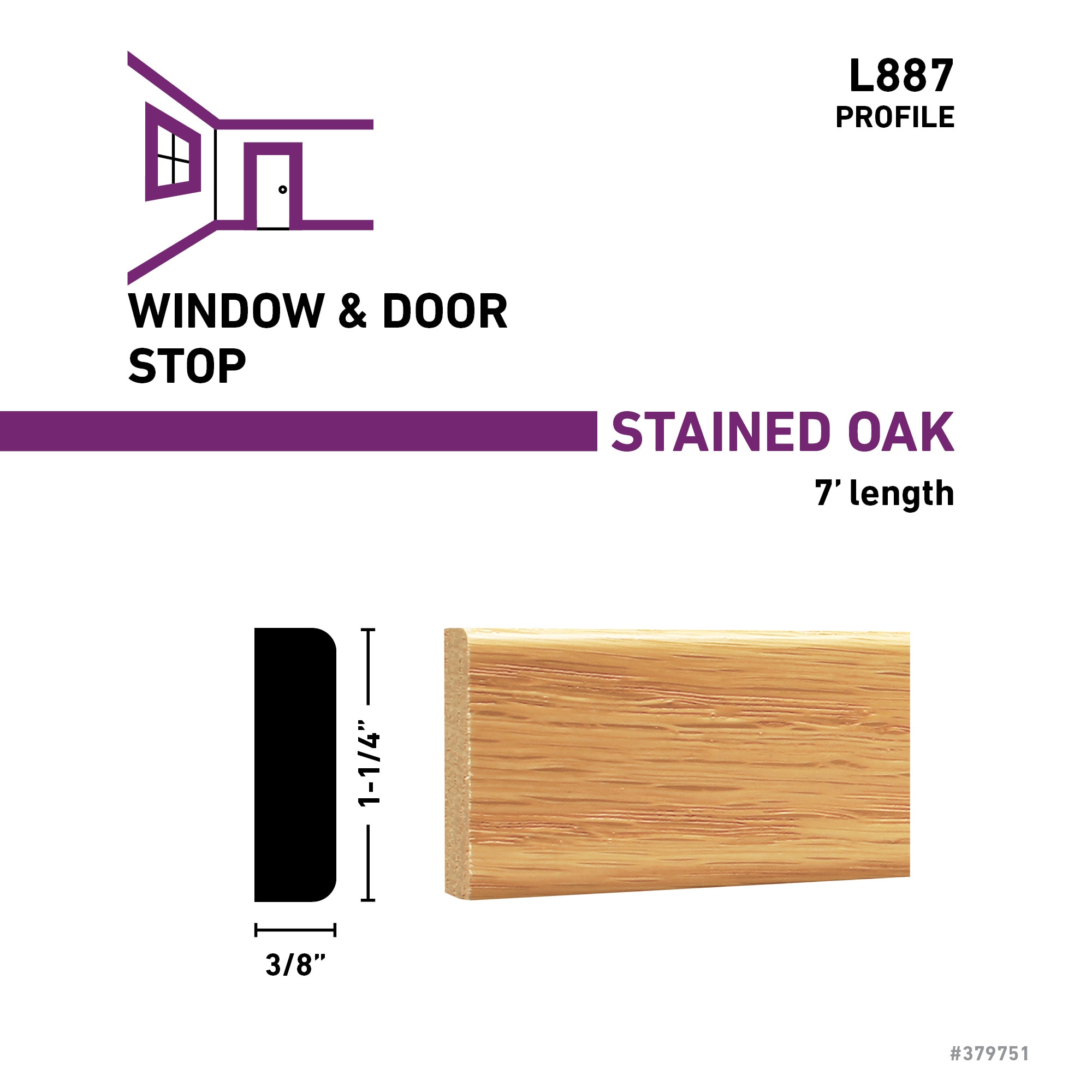 RELIABILT L 887 70 OAKGO Window-Door-Casings - View #3