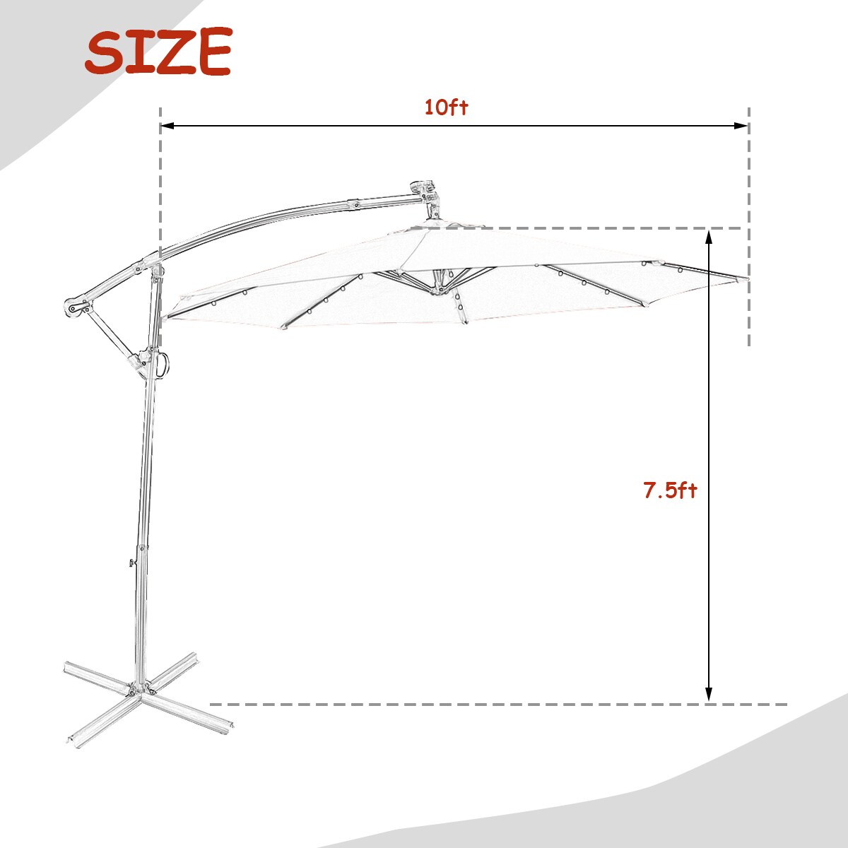 Costway CSHY005505 Umbrellas-2 - View #2