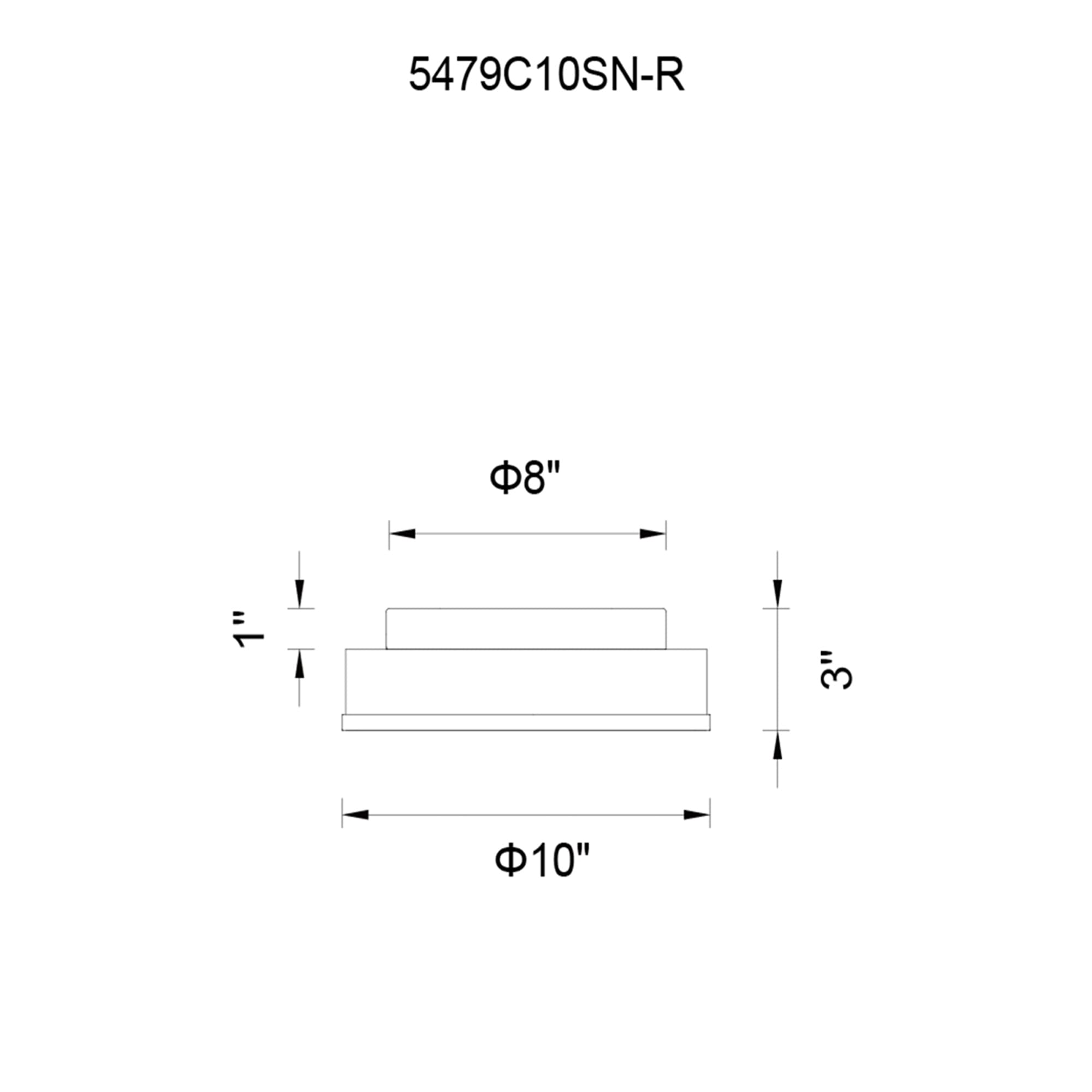 CWI Lighting 5479C10SN-R flushmounts - View #9