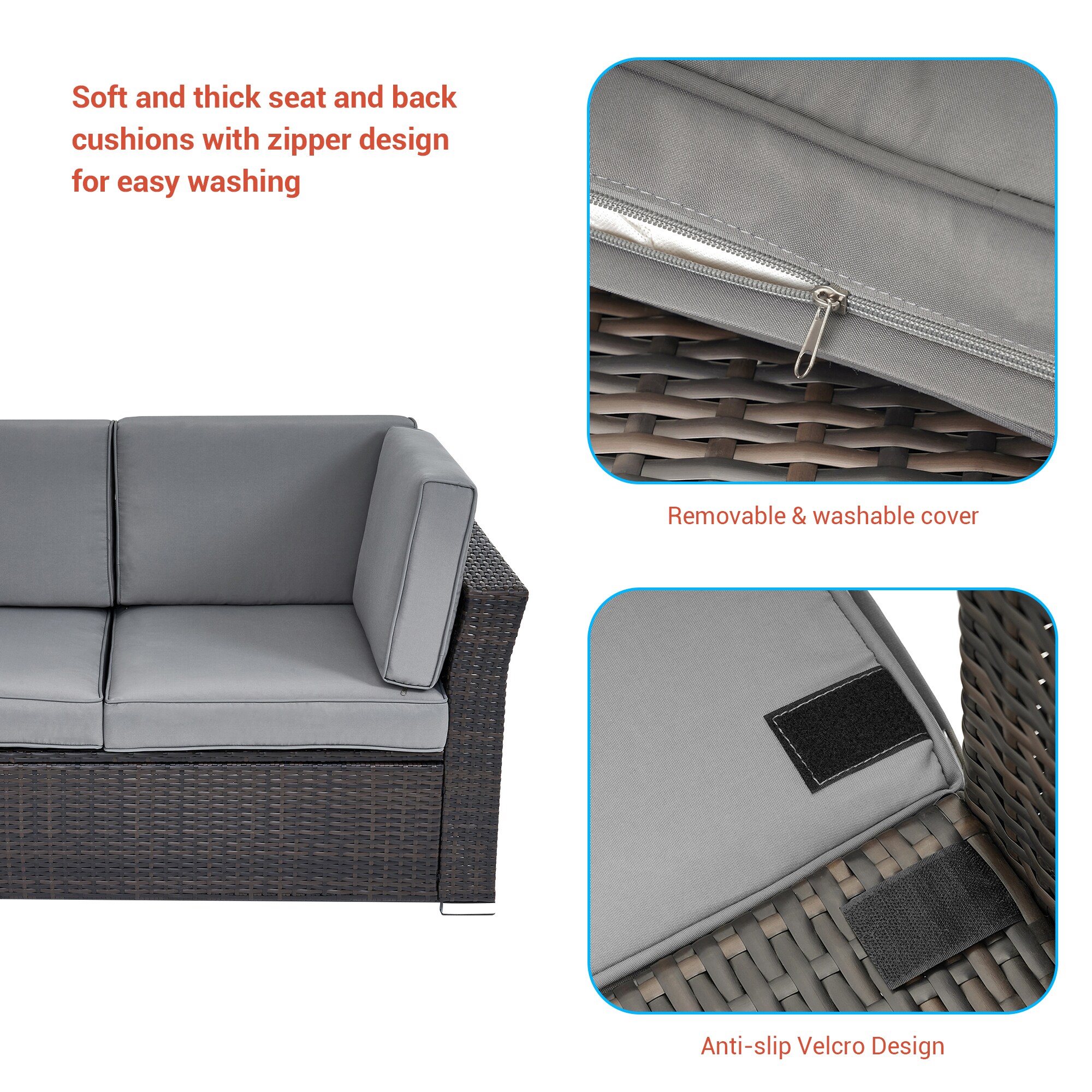 ACEGOSES LW-HSF200GY Patio-Conversation-Sets - View #3
