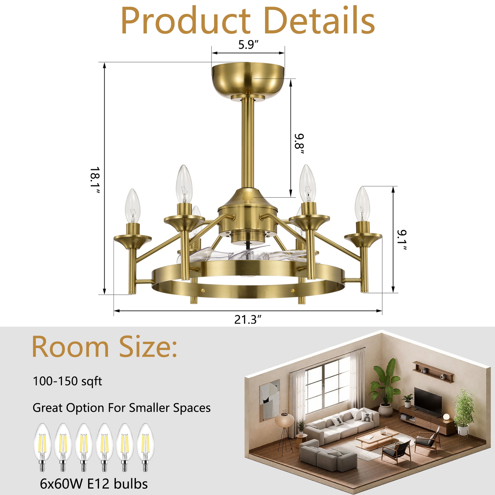 Maxax 26011-6BG Ceiling-Fans - View #3