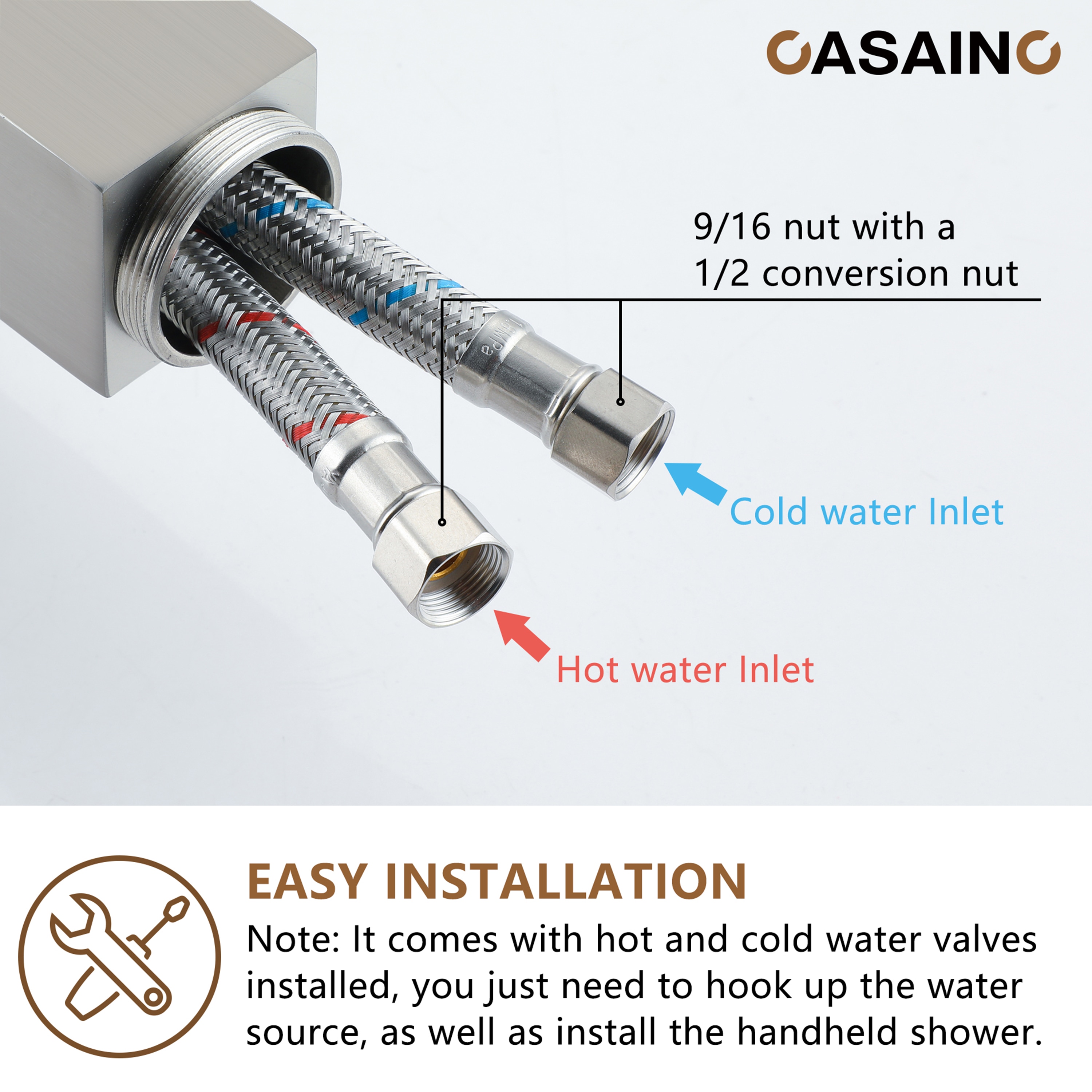 CASAINC CASA01CP-12 Roman-Tub-Faucets - View #4