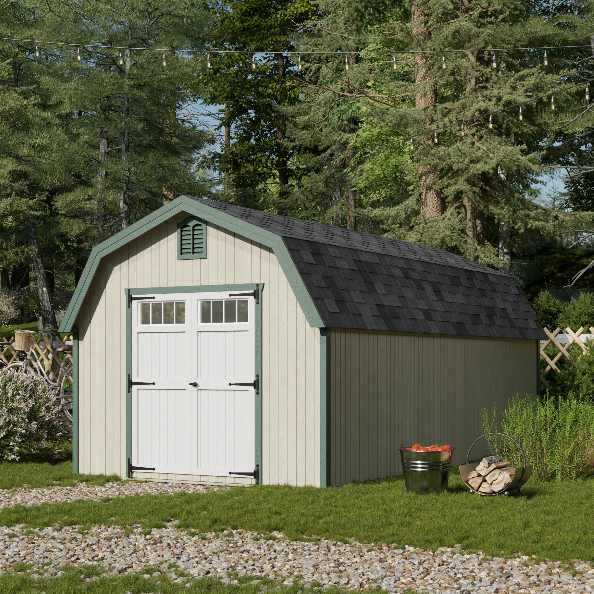 Little Cottage Co 10X20 GCGS-PC-FK Wood-Storage-Buildings - View #2