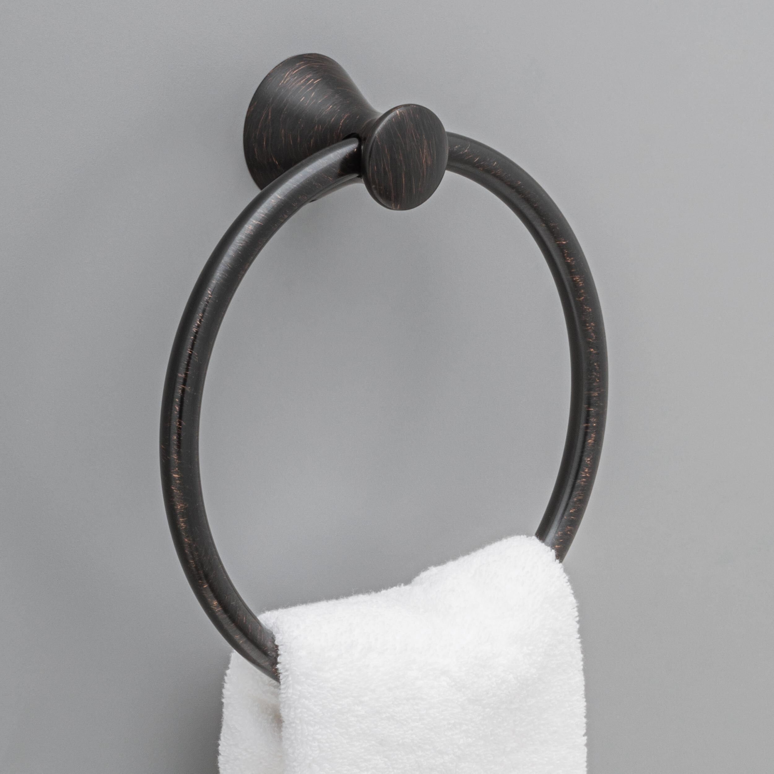 Delta Lahara Venetian Bronze Wall Mount Single Towel Ring in the