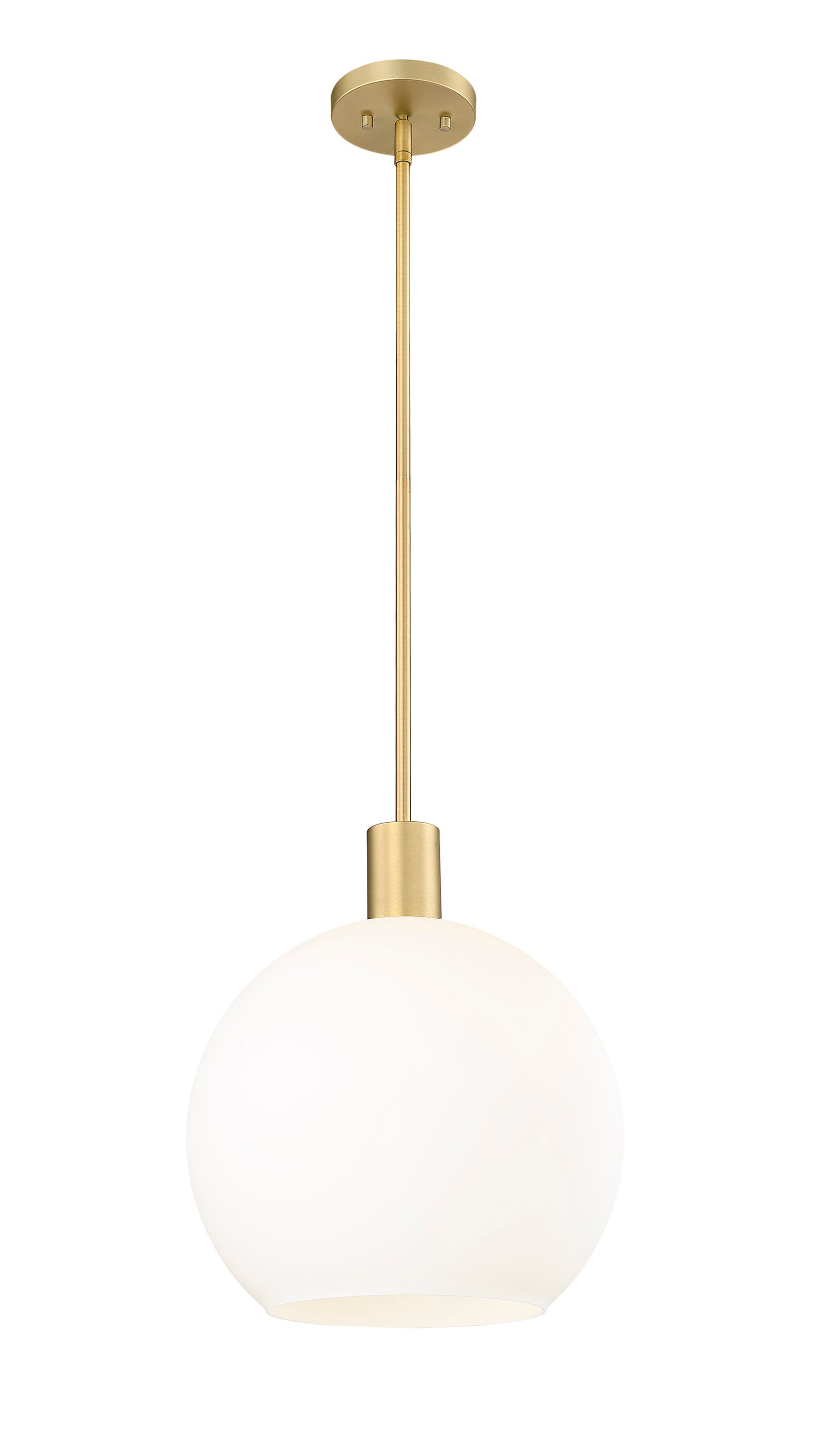 Z-Lite 7500P14-OBR Margo Olde Brass Modern/contemporary White glass Dome Medium Hanging Pendant light