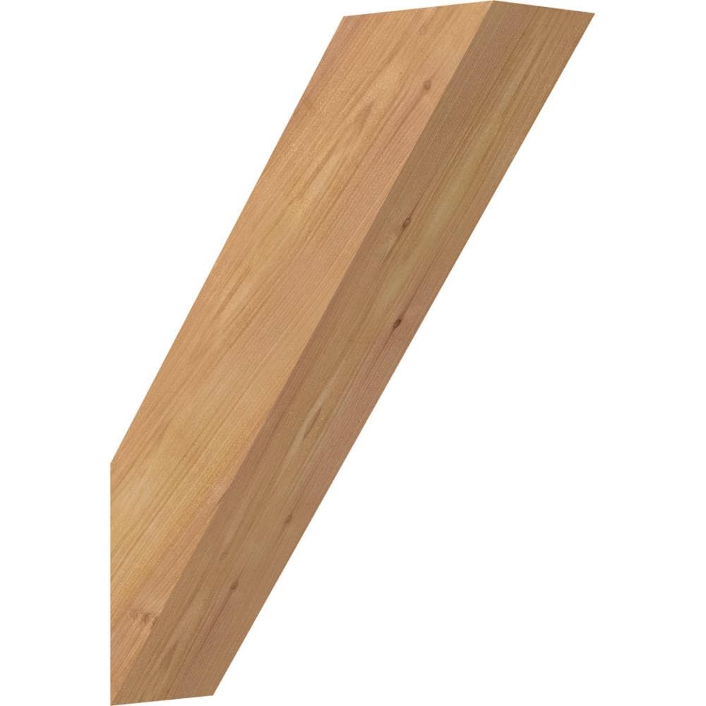 Ekena Millwork BRC04X12X16TRA00SWR 3-1/2-in x 12-in x 16-in Western Red Cedar Unfinished Wood Traditional Smooth Knee Brace
