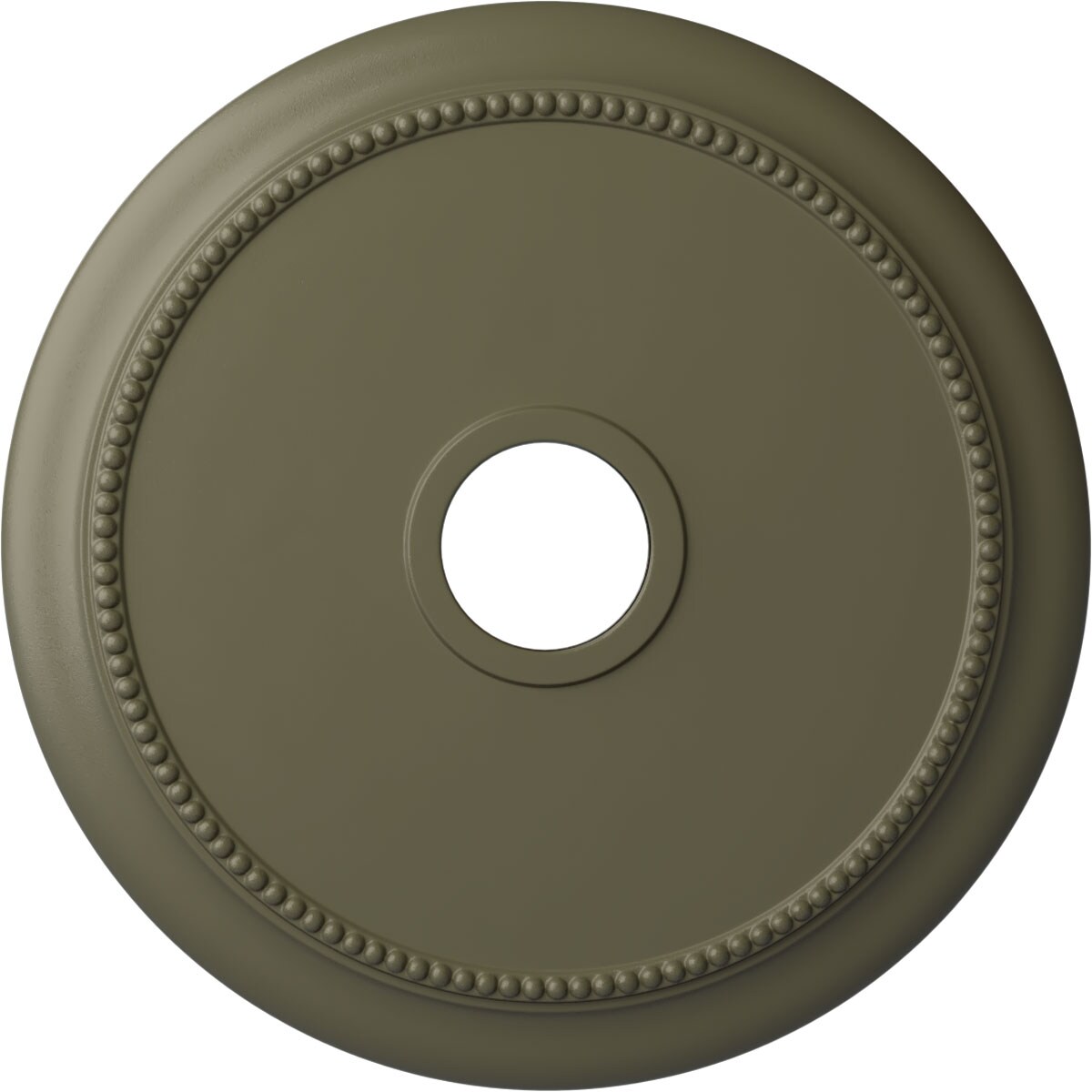 Ekena Millwork CM24CRSSF Crendon 24.125-in W x 24.125-in L Painted Spartan Stone Polyurethane Whole Ceiling Medallion