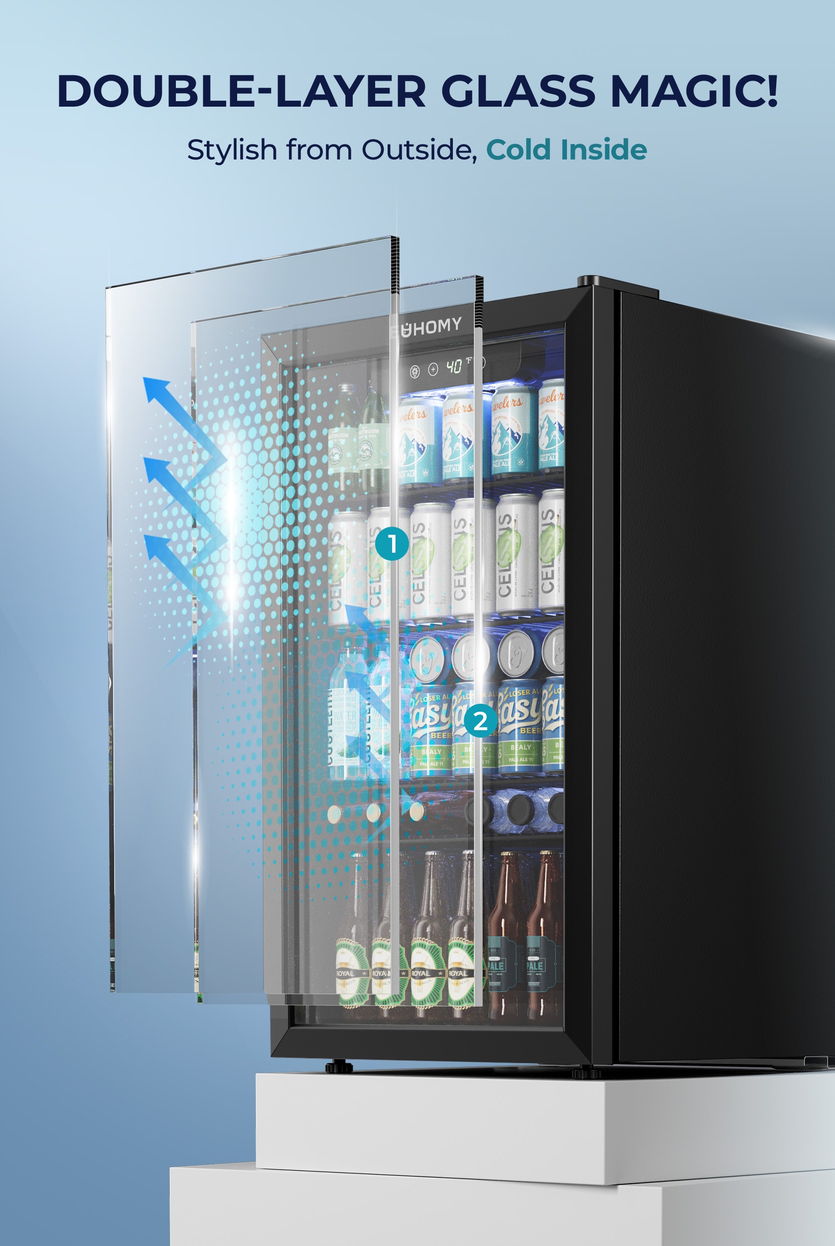 Euhomy BR001-110BL-E-LS-SC Beverage-Dispensers - View #4
