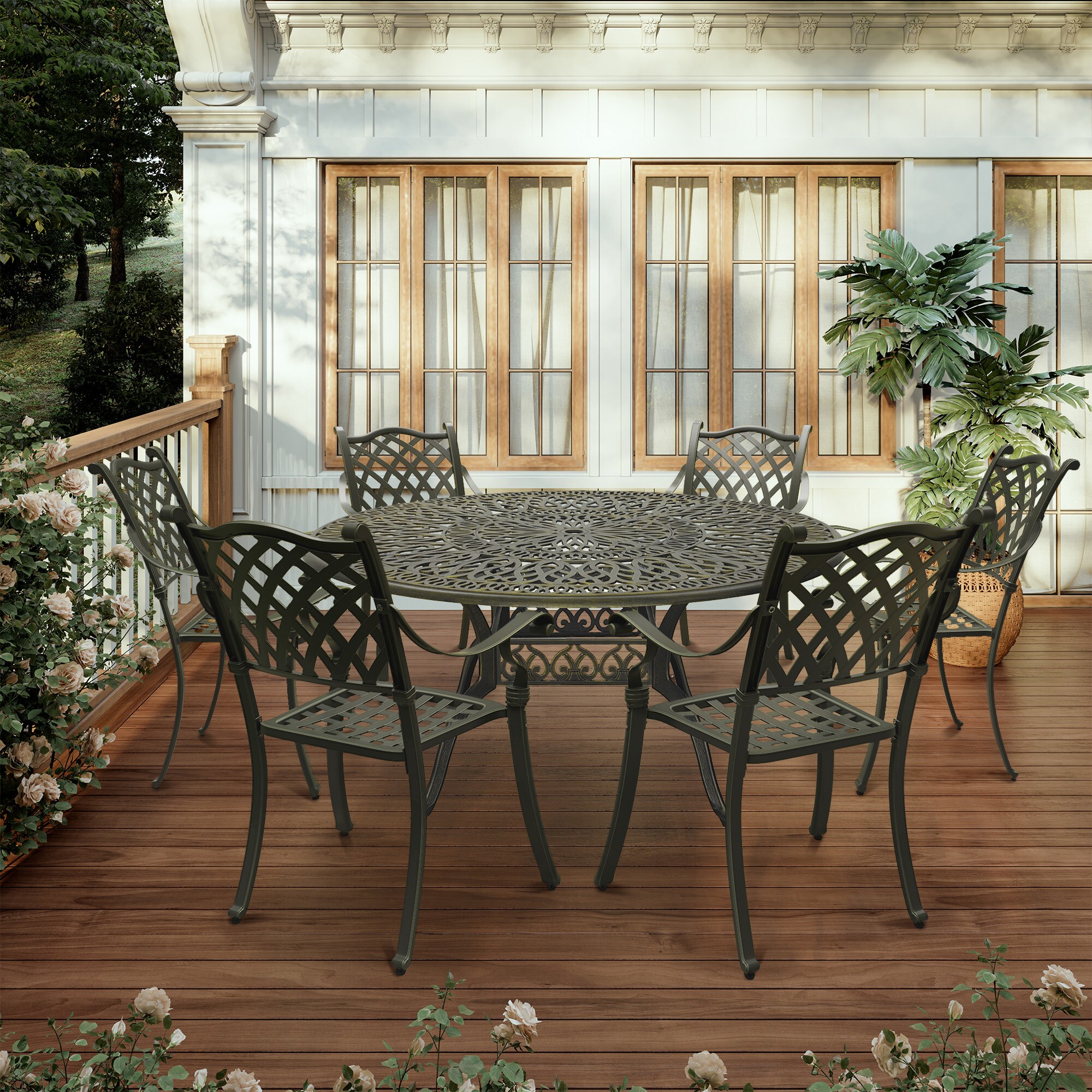 Clihome CL-XG150TEX-BR Patio-Dining-Sets - View #3