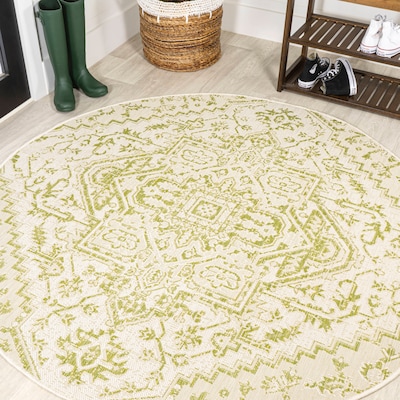 Round Indoor Outdoor Rugs At Com, Small Round Outdoor Area Rugs
