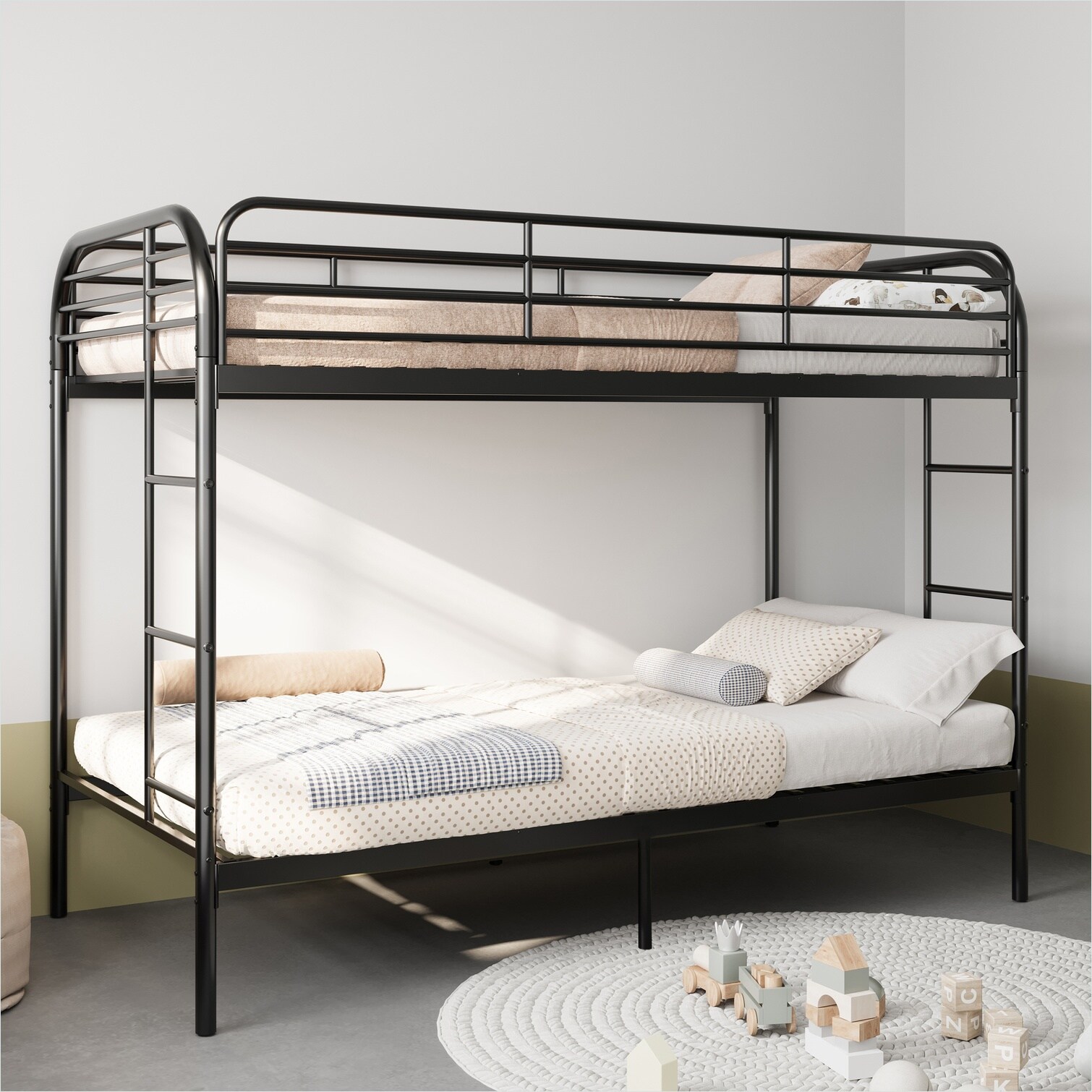 SunJet Storage Ladder in Black Metal with Metal Frame 78.2 x 41.3 x 59. ...