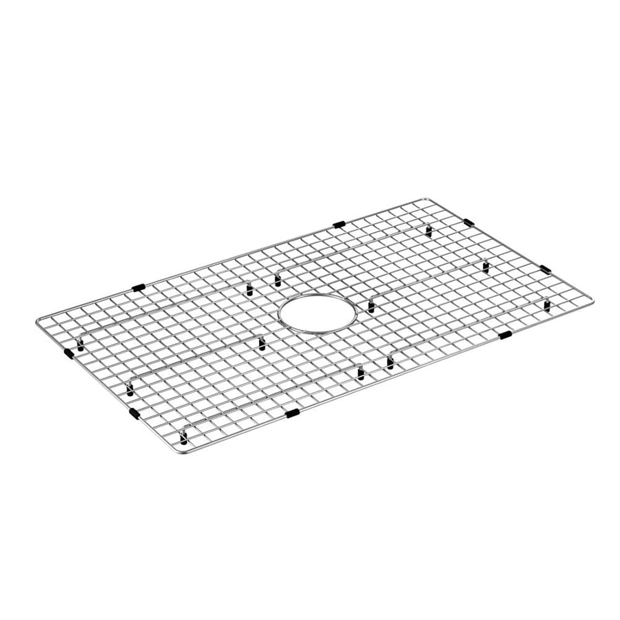 Dependable Industries Vinyl Coated Sink Protector Grid Black Insert Rack  10 x 12 x 1H Size Small