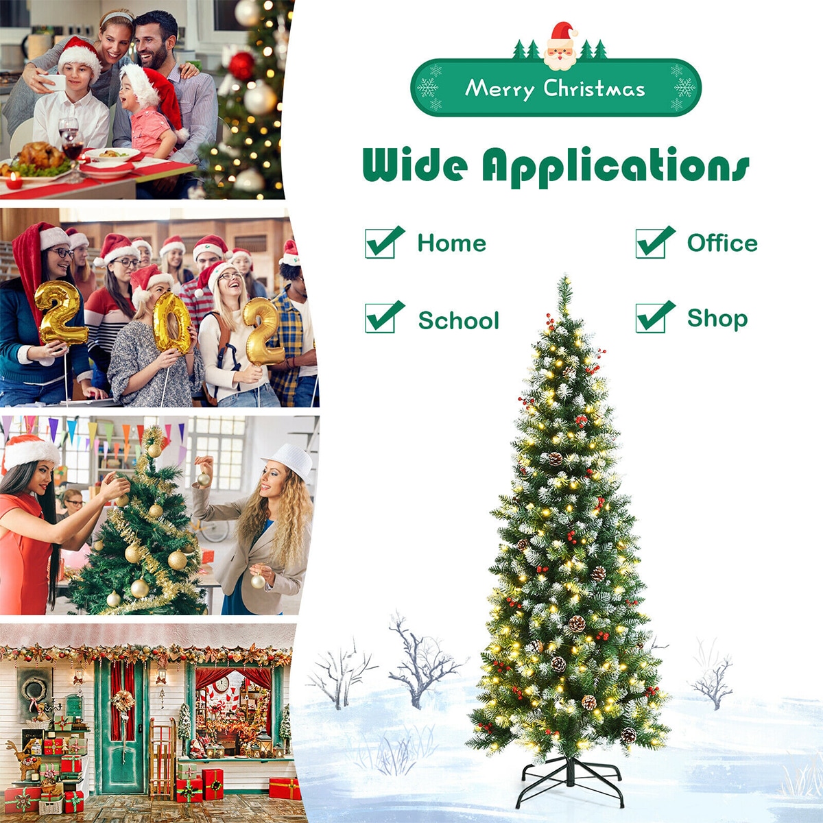 Forclover HYC-CM443 Artificial-Christmas-Trees - View #5