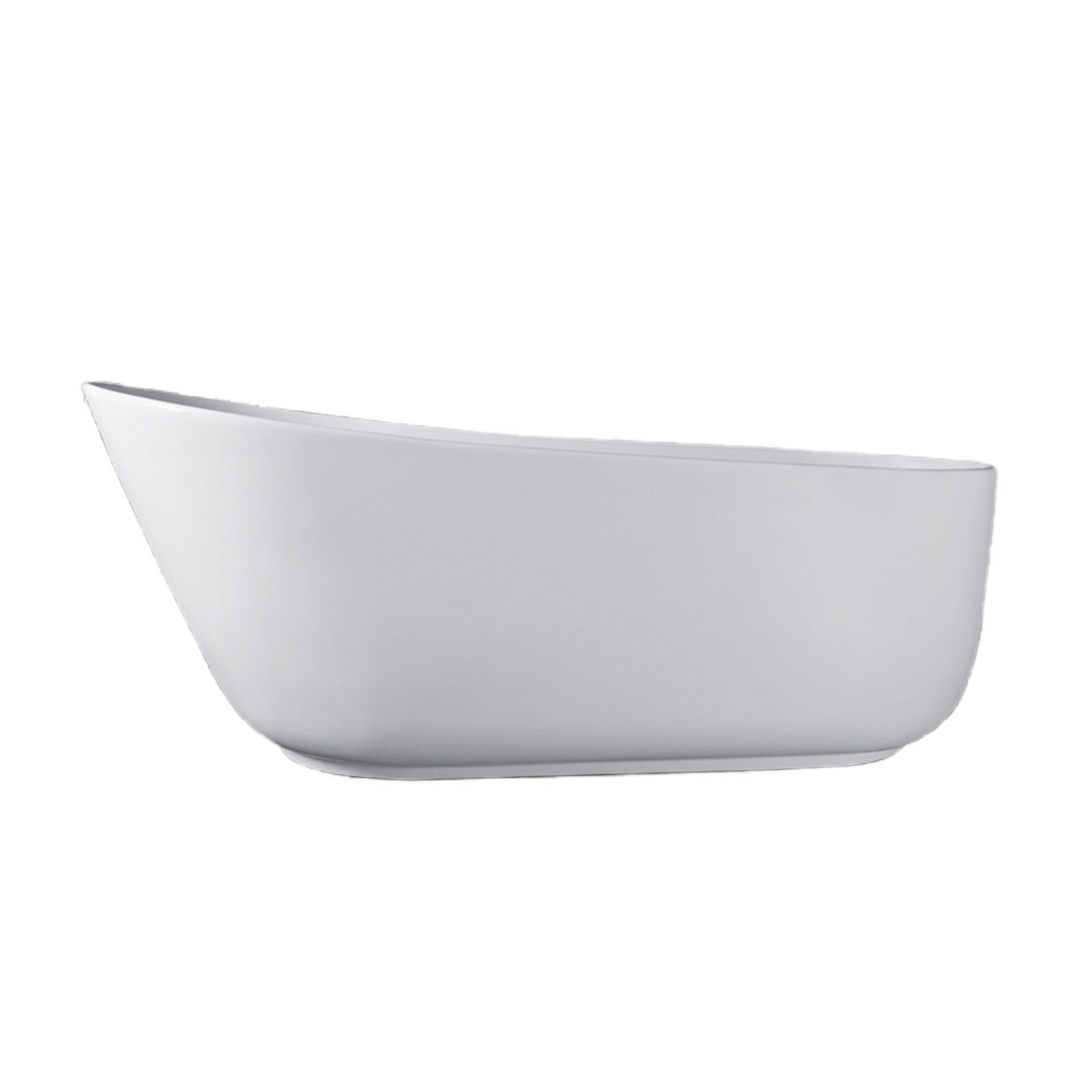 67'' Matte White Solid Surface Freestanding Bathtub