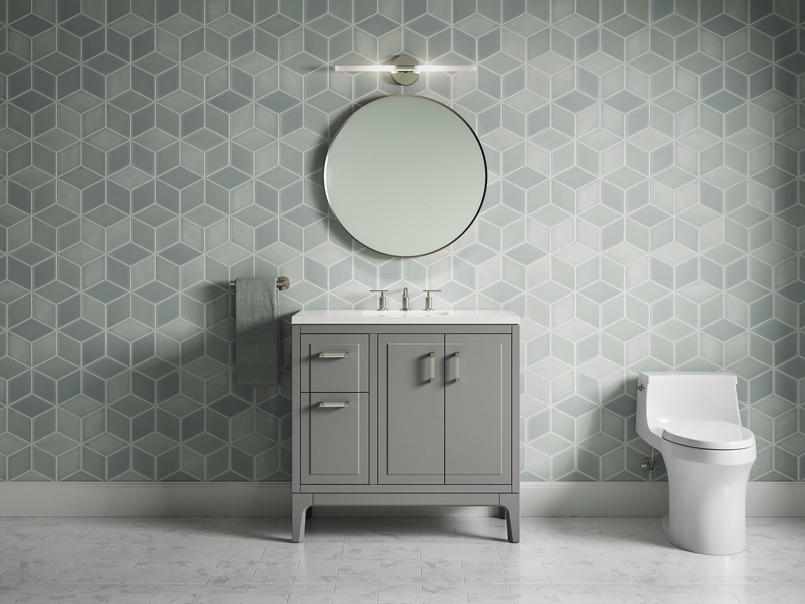 KOHLER 33553-ASB-1WT Bath-Vanity-Combo - View #3
