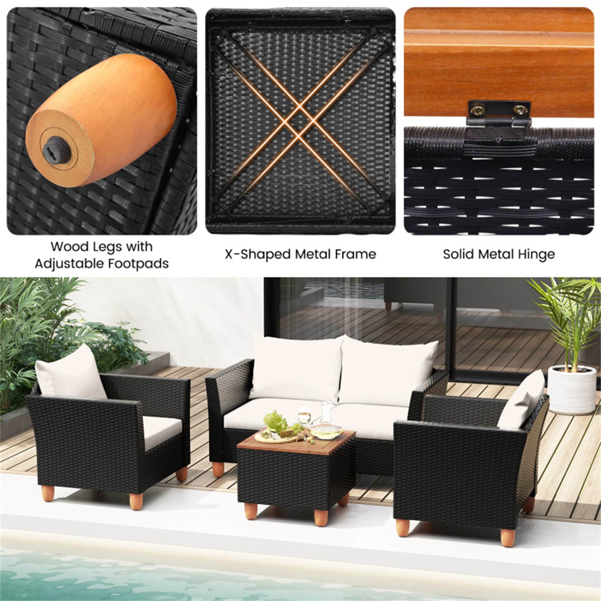 BABOOM BOM-WF31787-OR Patio-Conversation-Sets - View #4