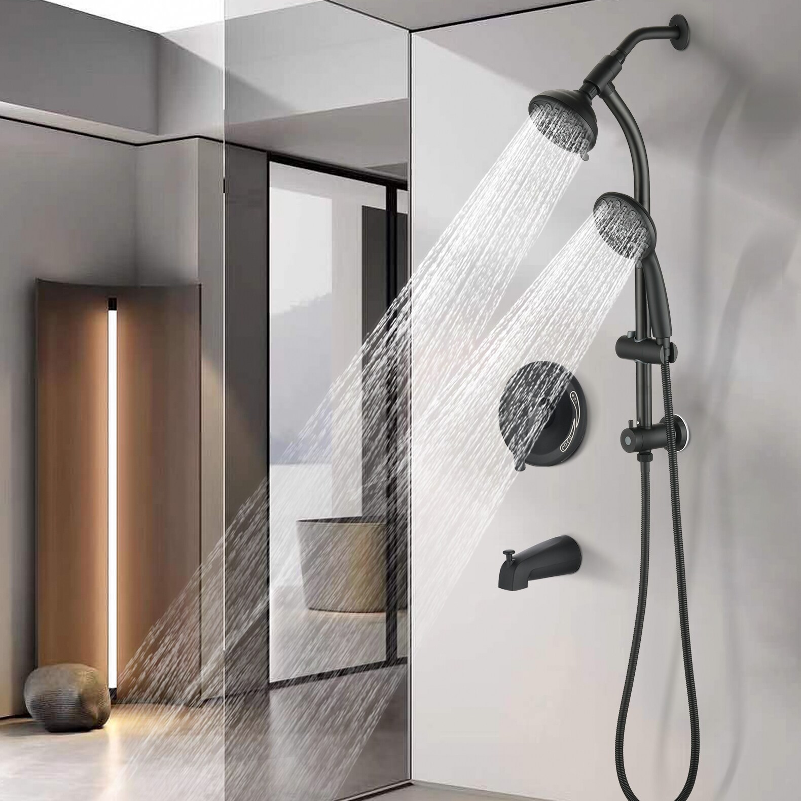 Mondawe MD-KL55534 Showerhead-Bar-Panels - View #3