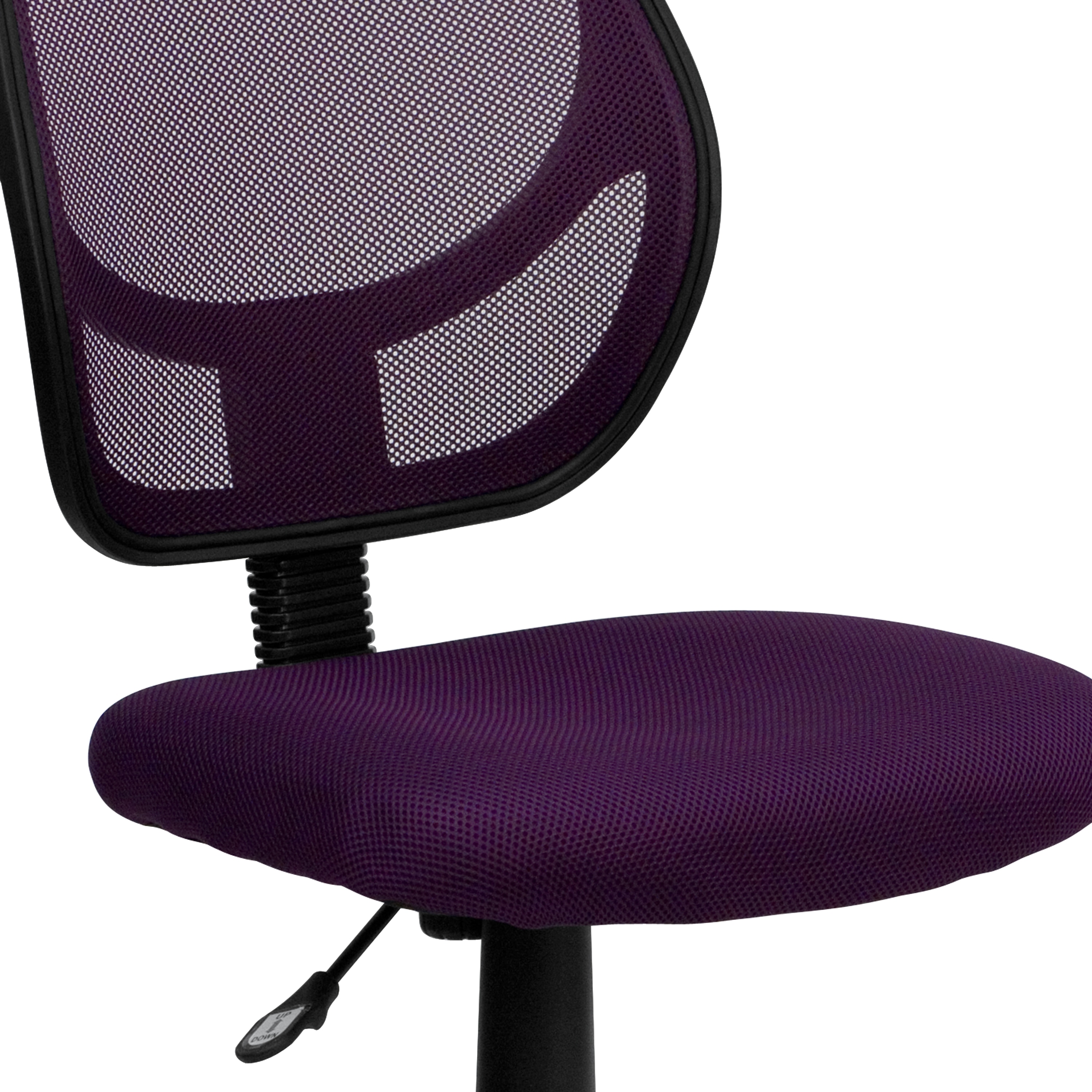 ErgoFlex Armless Low-Back Purple Mesh Task Chair