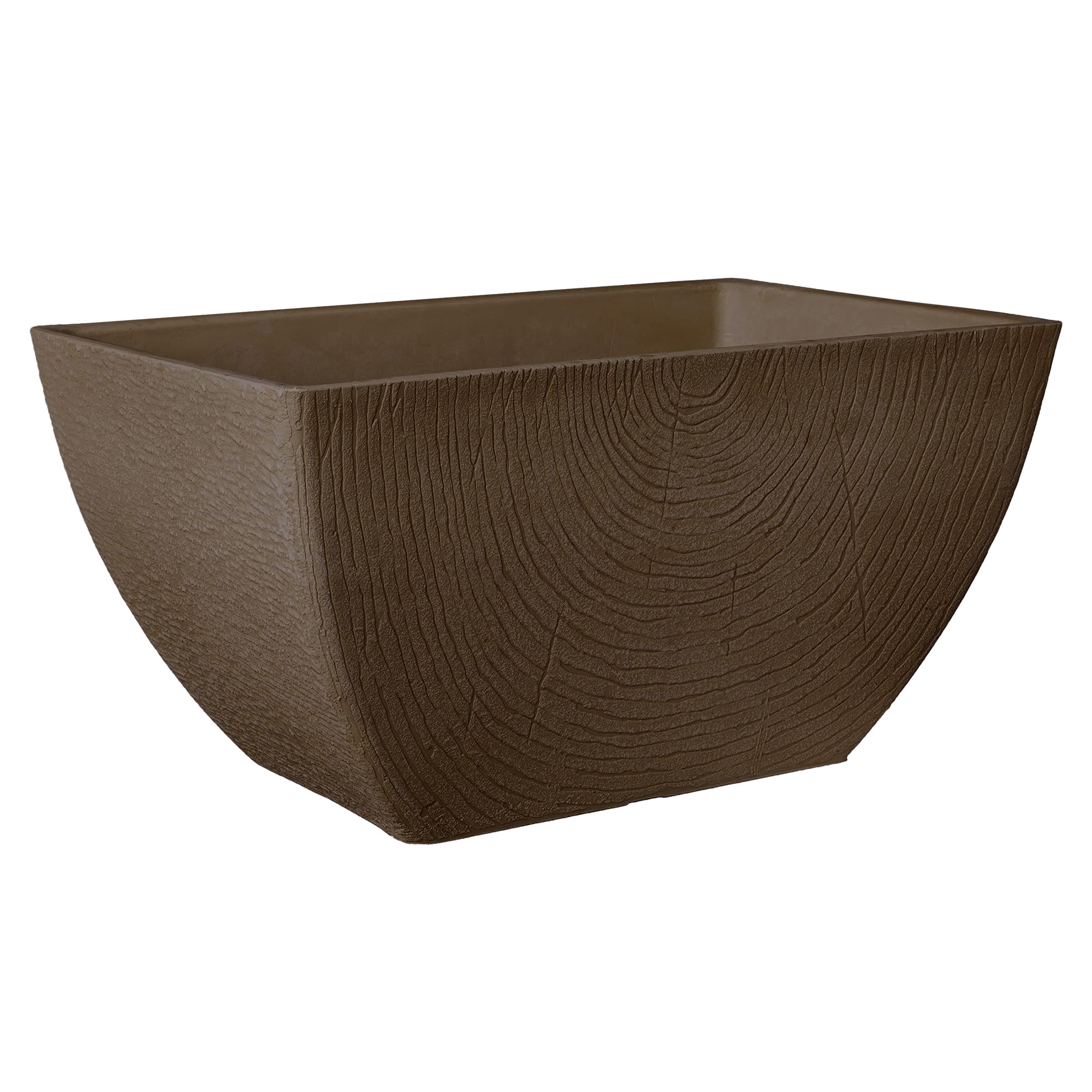 Arcadia Garden Products Q41C Rectangle 8.3-in W Small Brown Plastic Window box