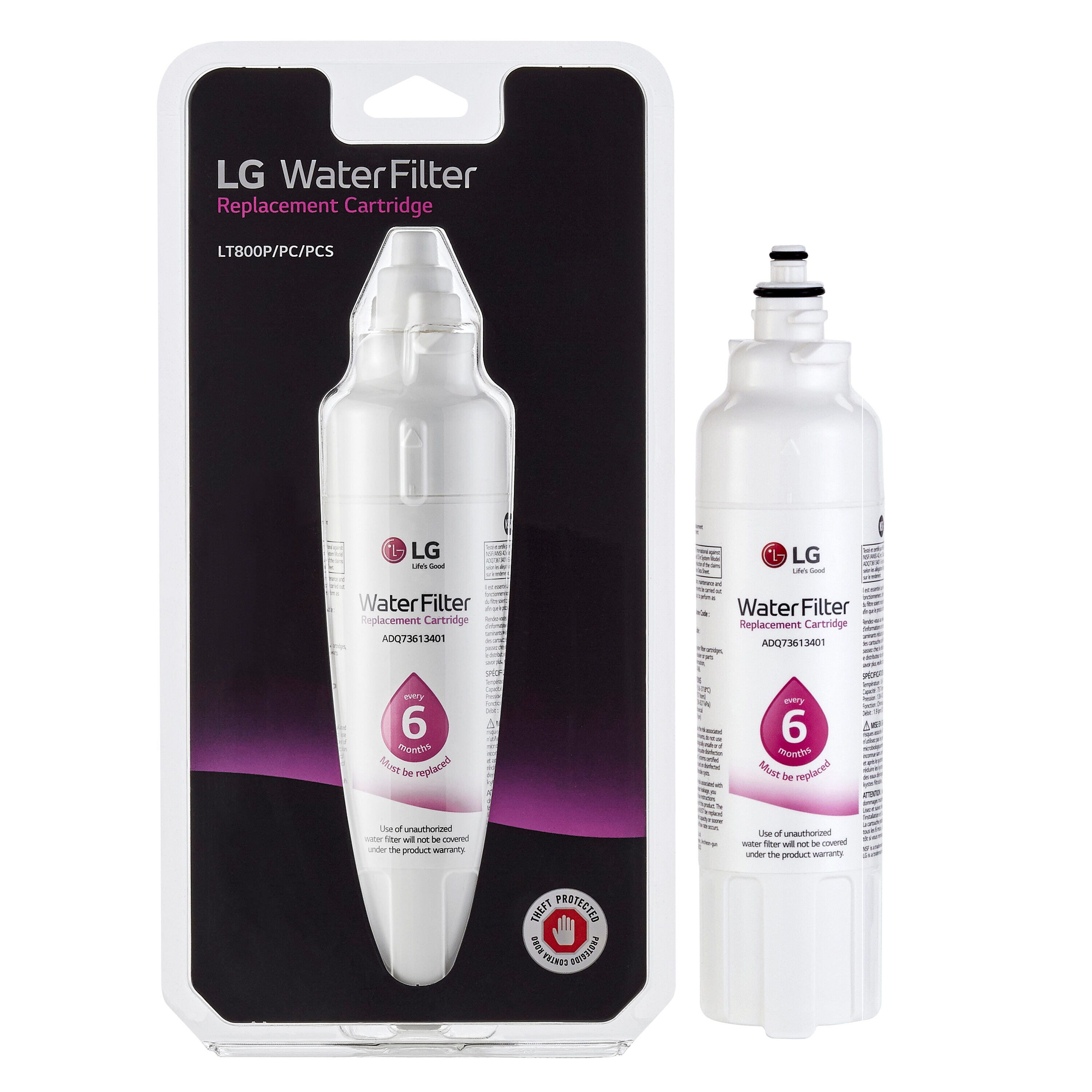 LG Twist-in Refrigerator Water Filter fits LT800P at Lowes.com