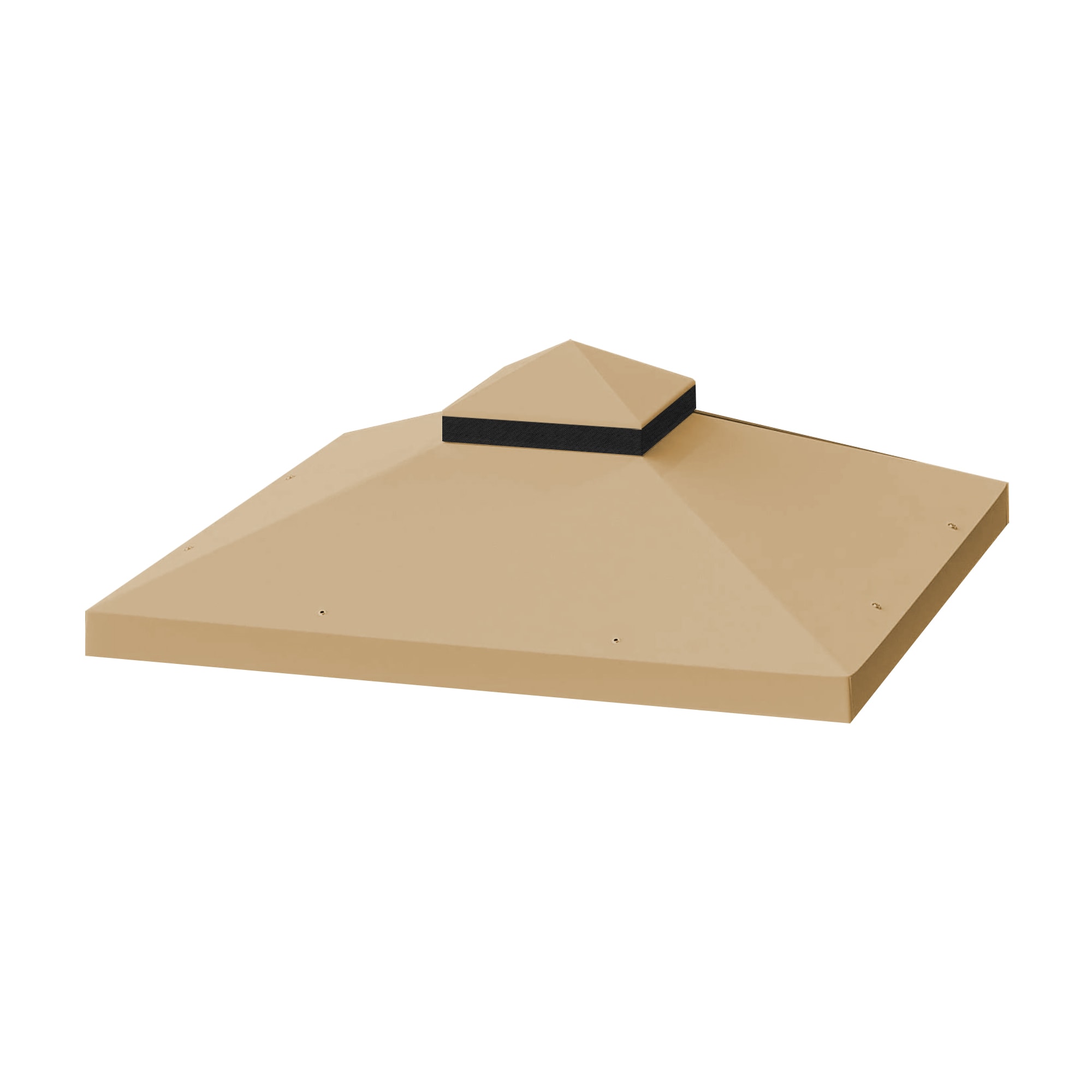Miki Shinly BY-3487-48QI Gazebo Replacement Canopy Khaki Canopy replacement top
